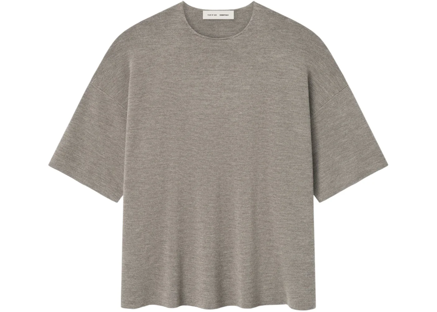 Fear of God Essentials Merino Short Sleeve Sweater Homestead Heather - 1