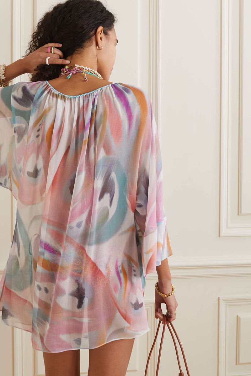 Printed voile coverup 3