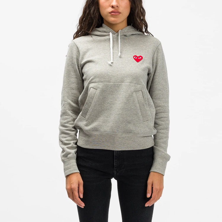 (WMNS) COMME des GARCONS PLAY Hoodie 'Grey' AZ-T169-051-1 - 3