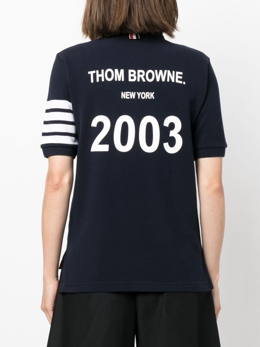 4-Bar Stripe 2003-print polo shirt - 4