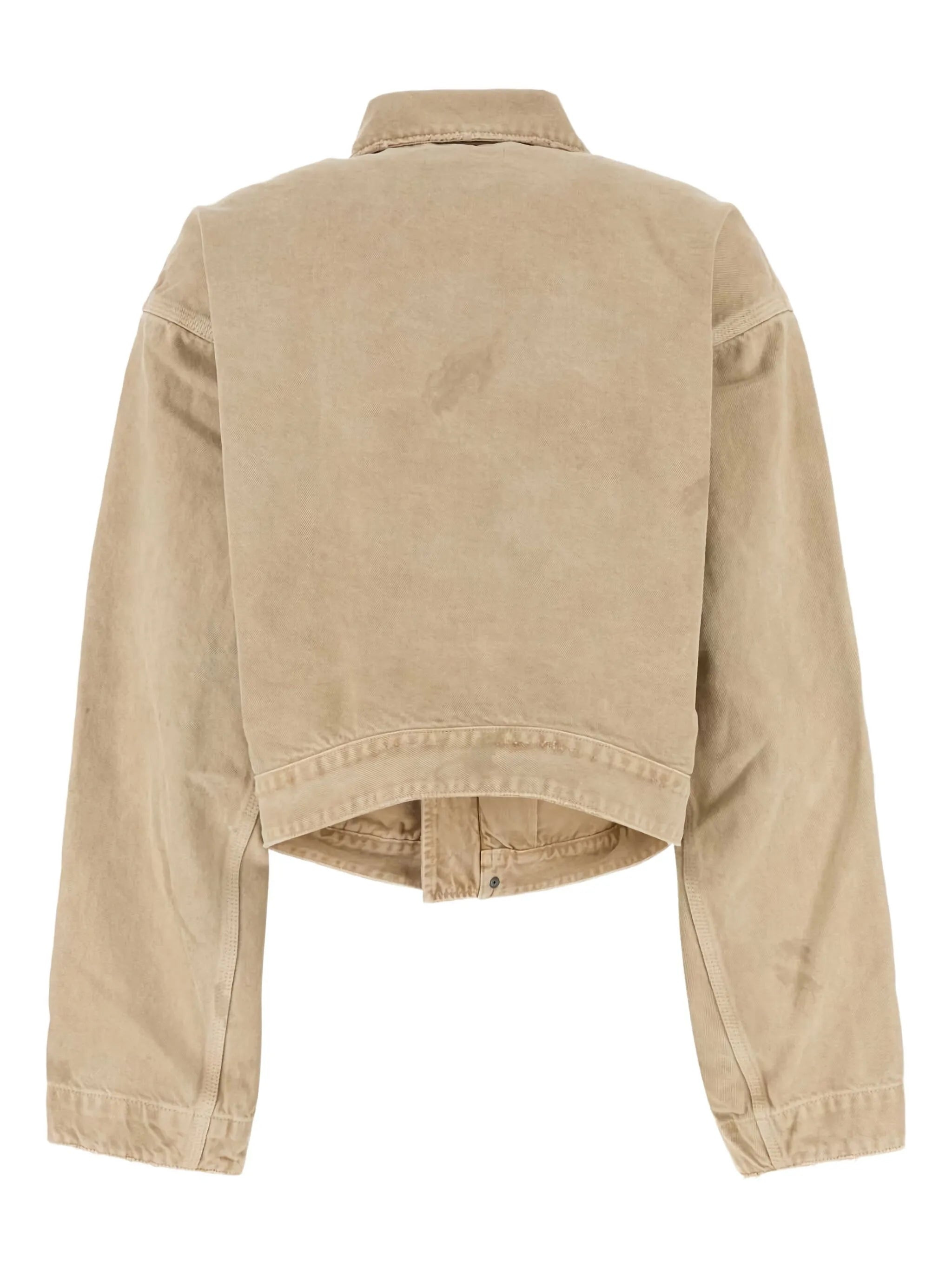 zipped-pocket long-sleeves denim jacket - 2