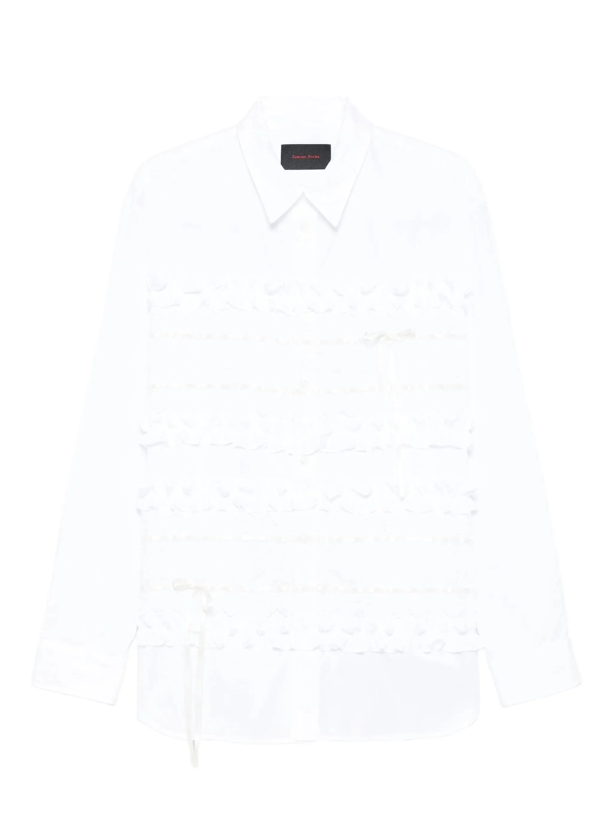 ruffled poplin shirt - 1