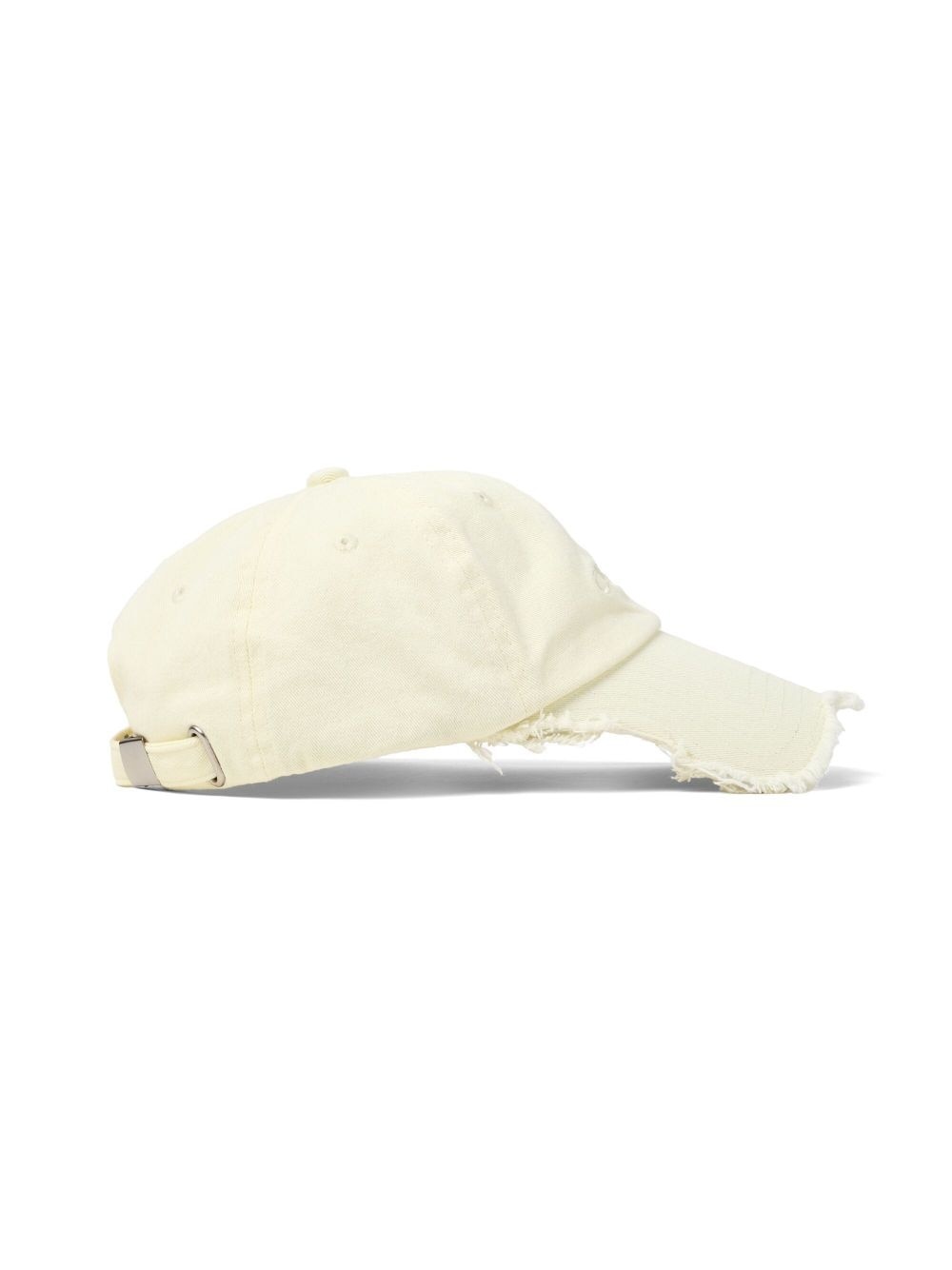 logo-embroidered organic cotton cap - 2