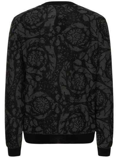 VERSACE Barocco wool & cotton sweater outlook