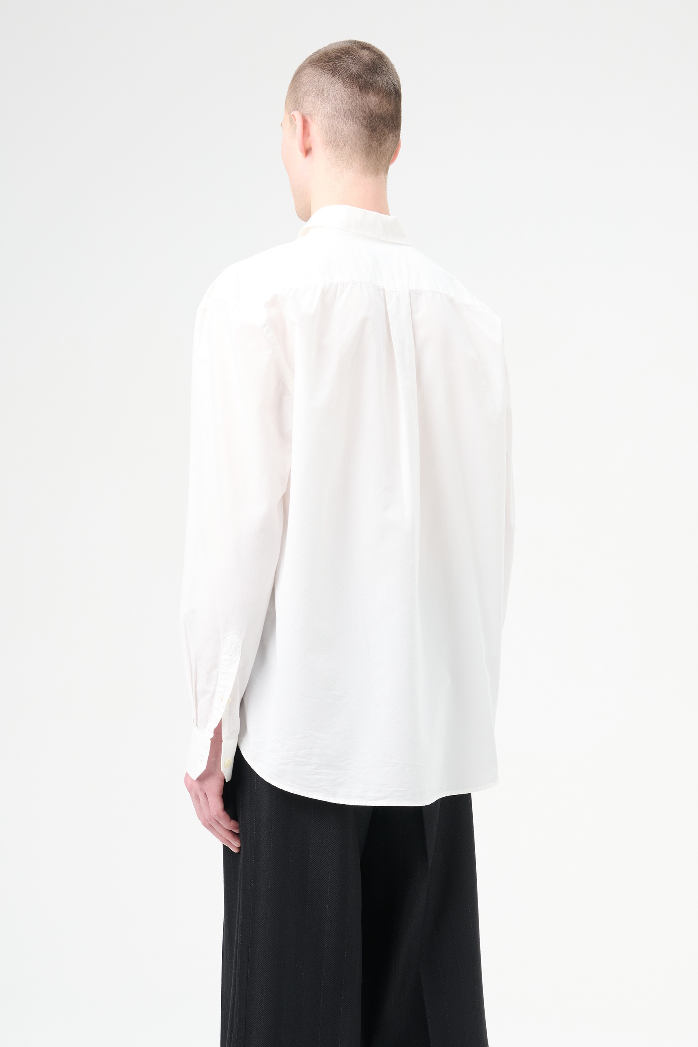 Formal Shirt White Peached Cupro Poplin - 5