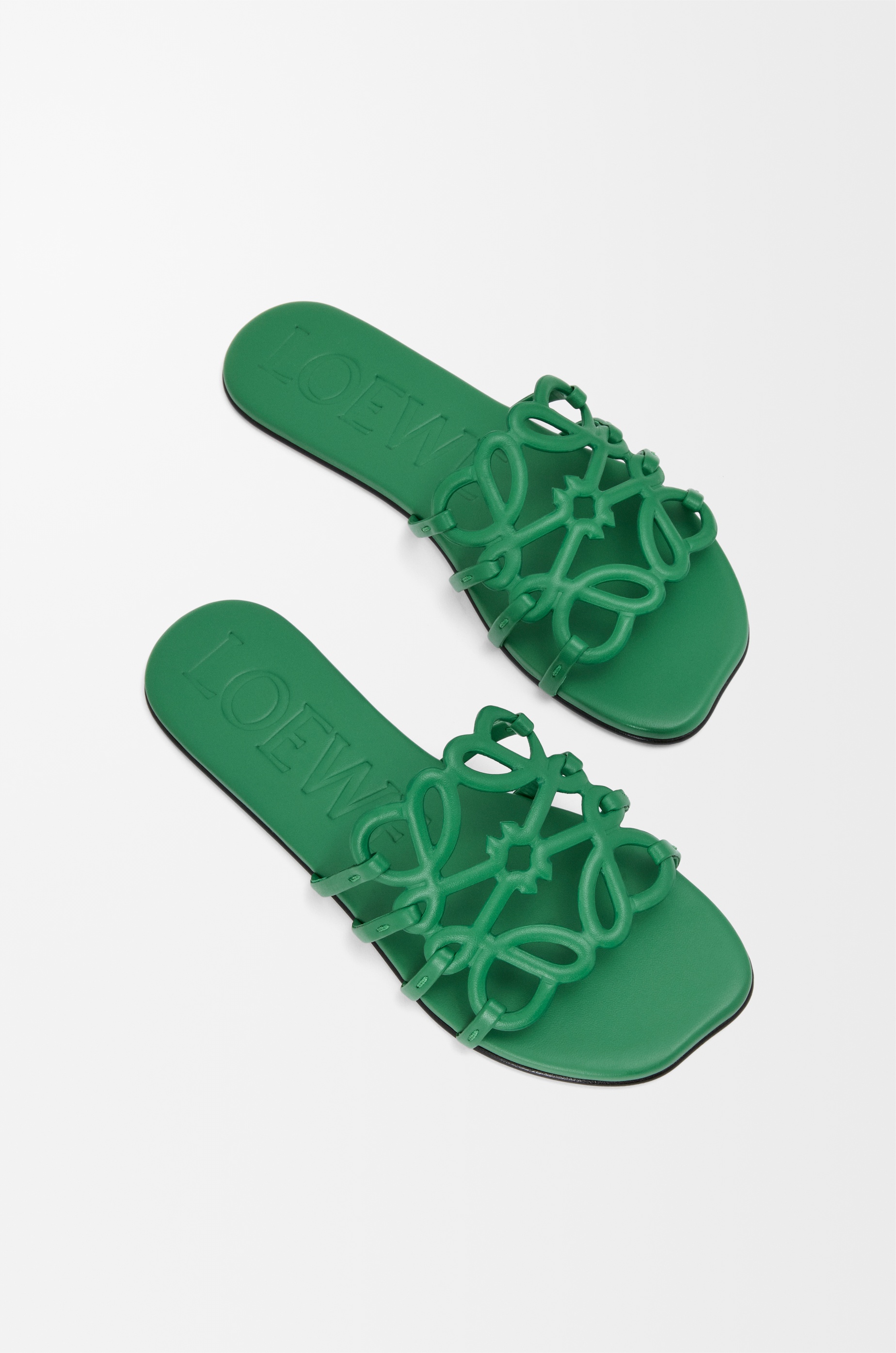 Petal Anagram slide in soft calfskin - 4