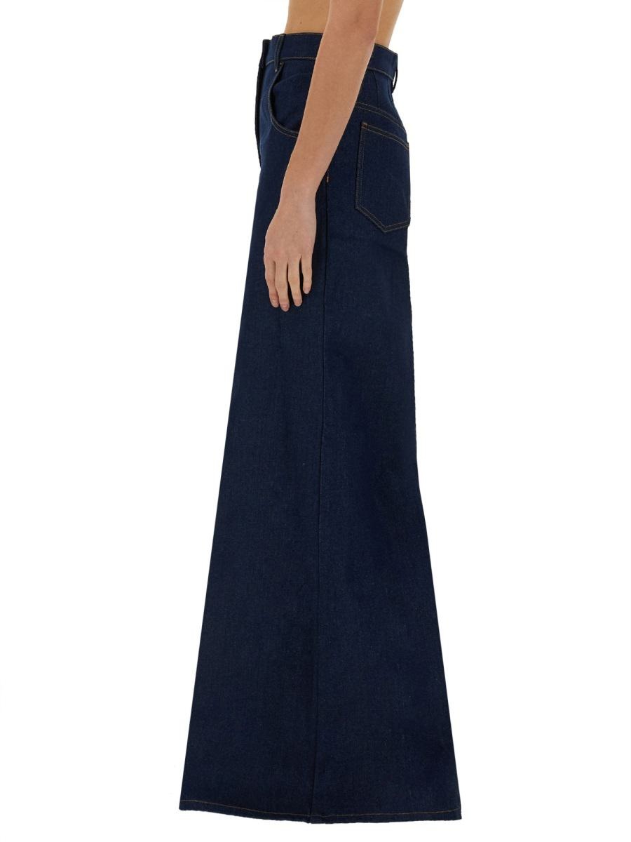 NINA RICCI Nina Ricci Jeans Slased | baltini | REVERSIBLE