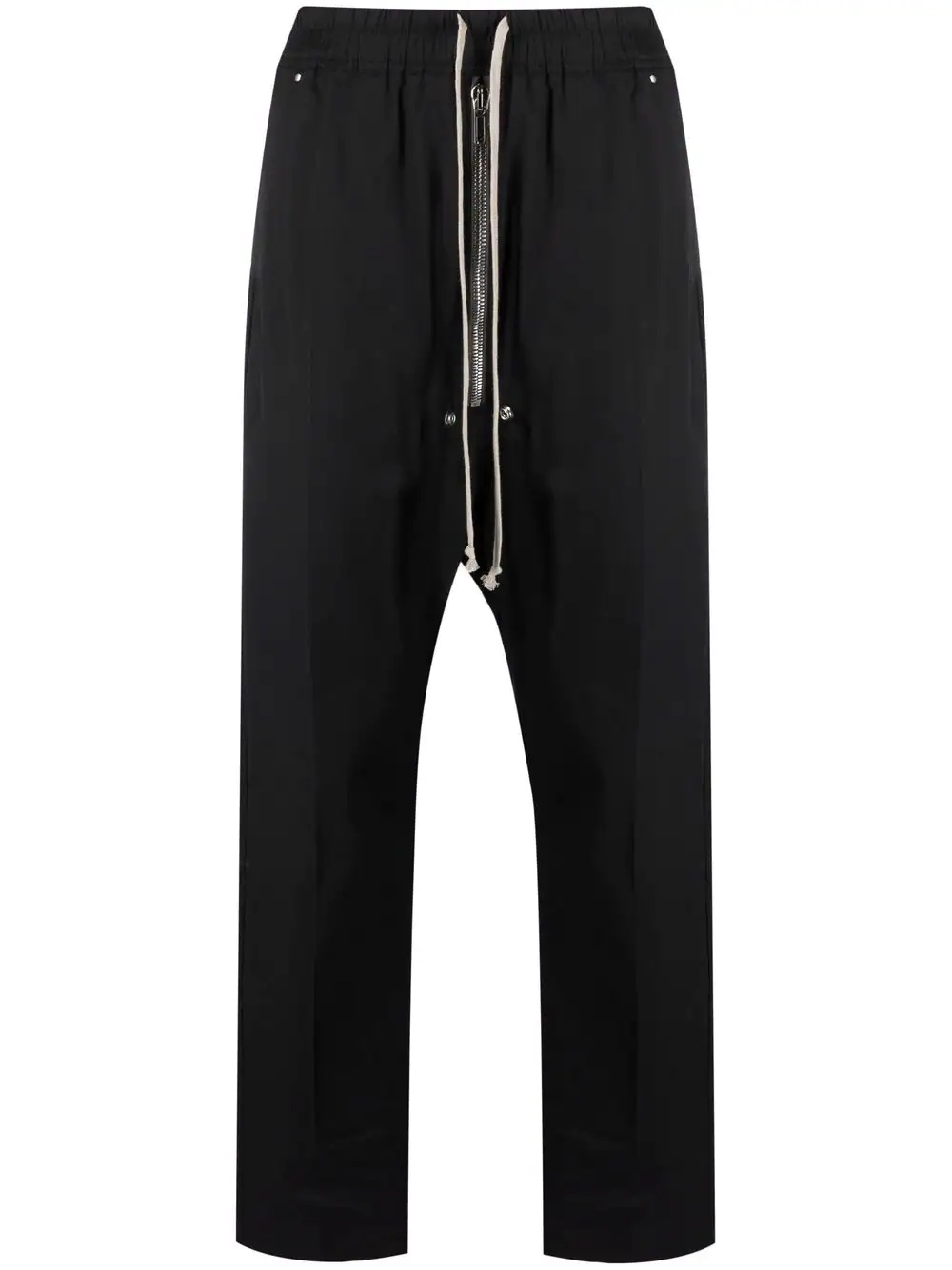 drawstring drop-crotch trousers - 1