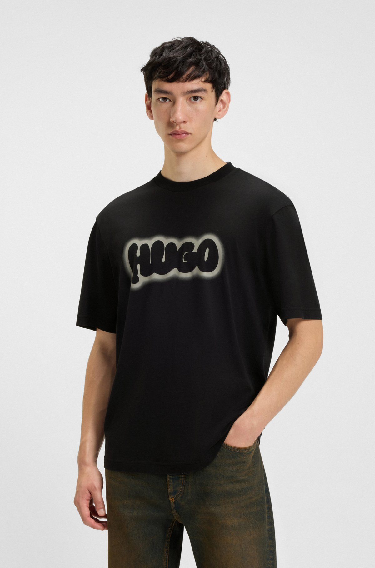 COTTON-JERSEY T-SHIRT WITH LOGO PRINT - 2