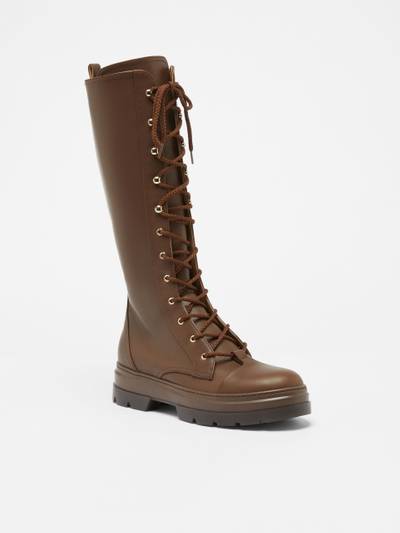 Max Mara BRANDT Leather boots outlook
