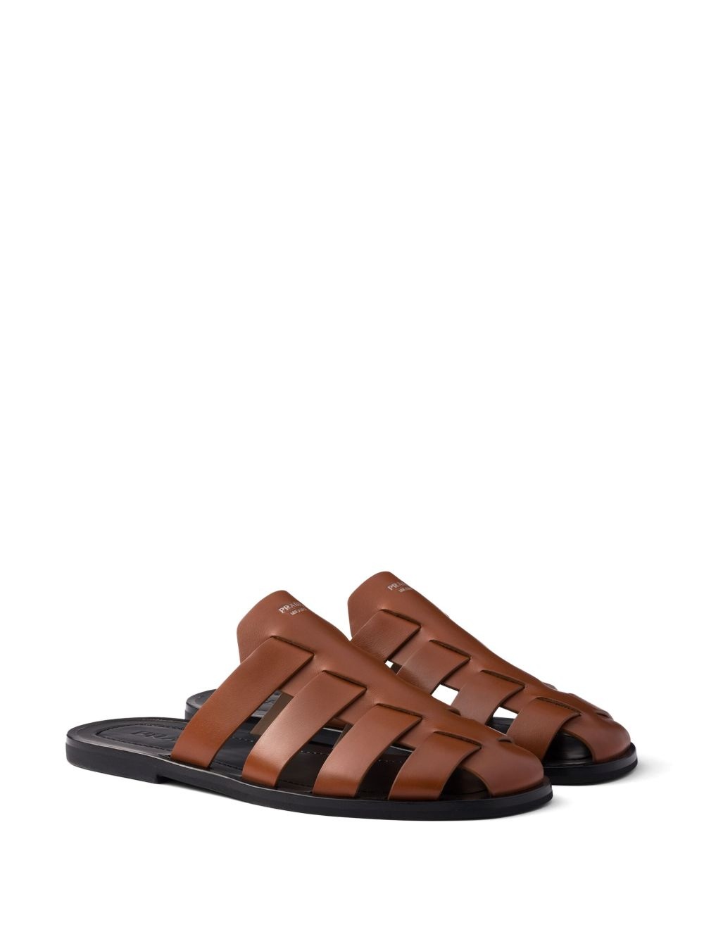 leather fisherman mules - 2