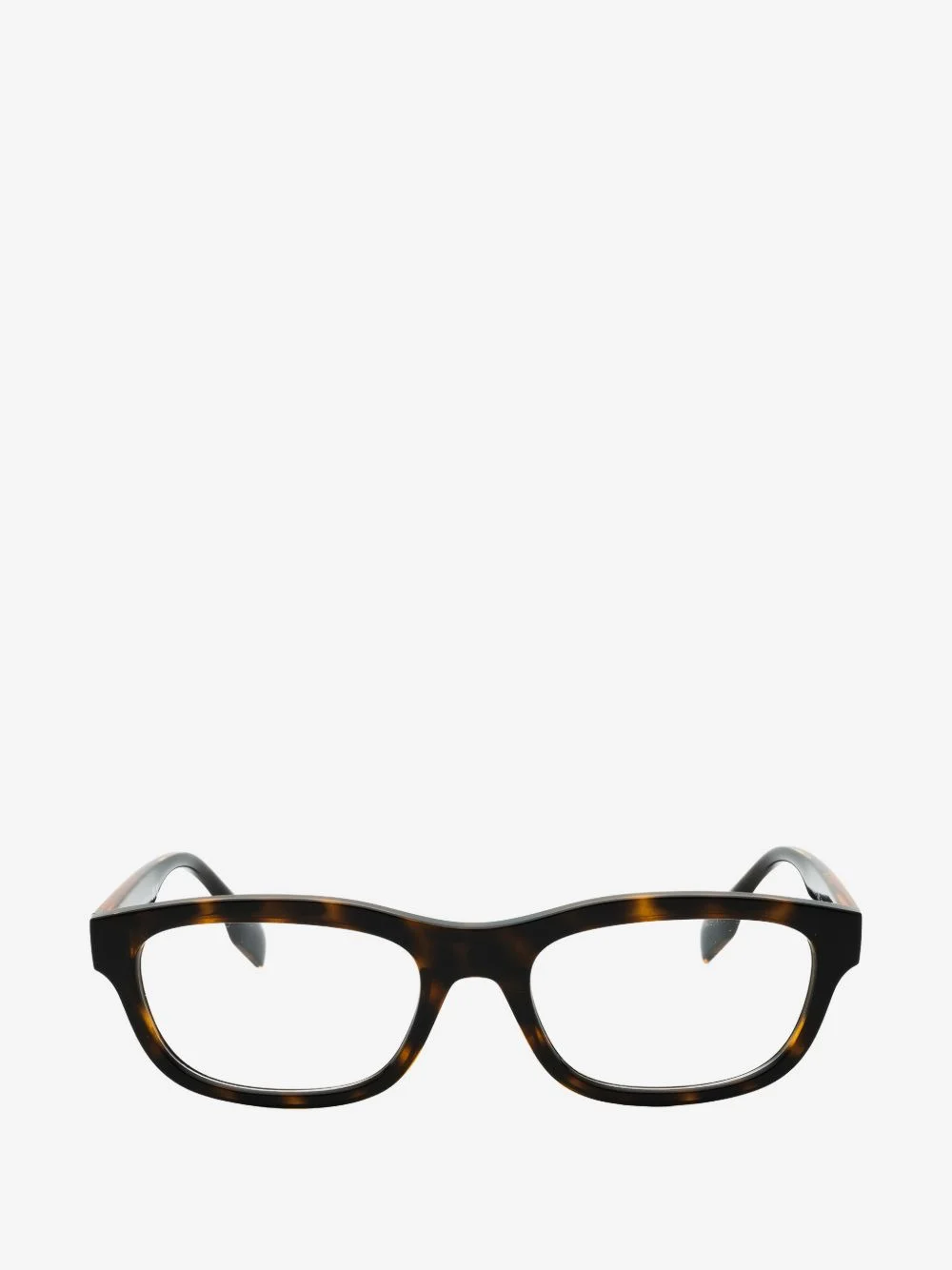 tortoiseshell-effect rectangle-frame glasses - 1