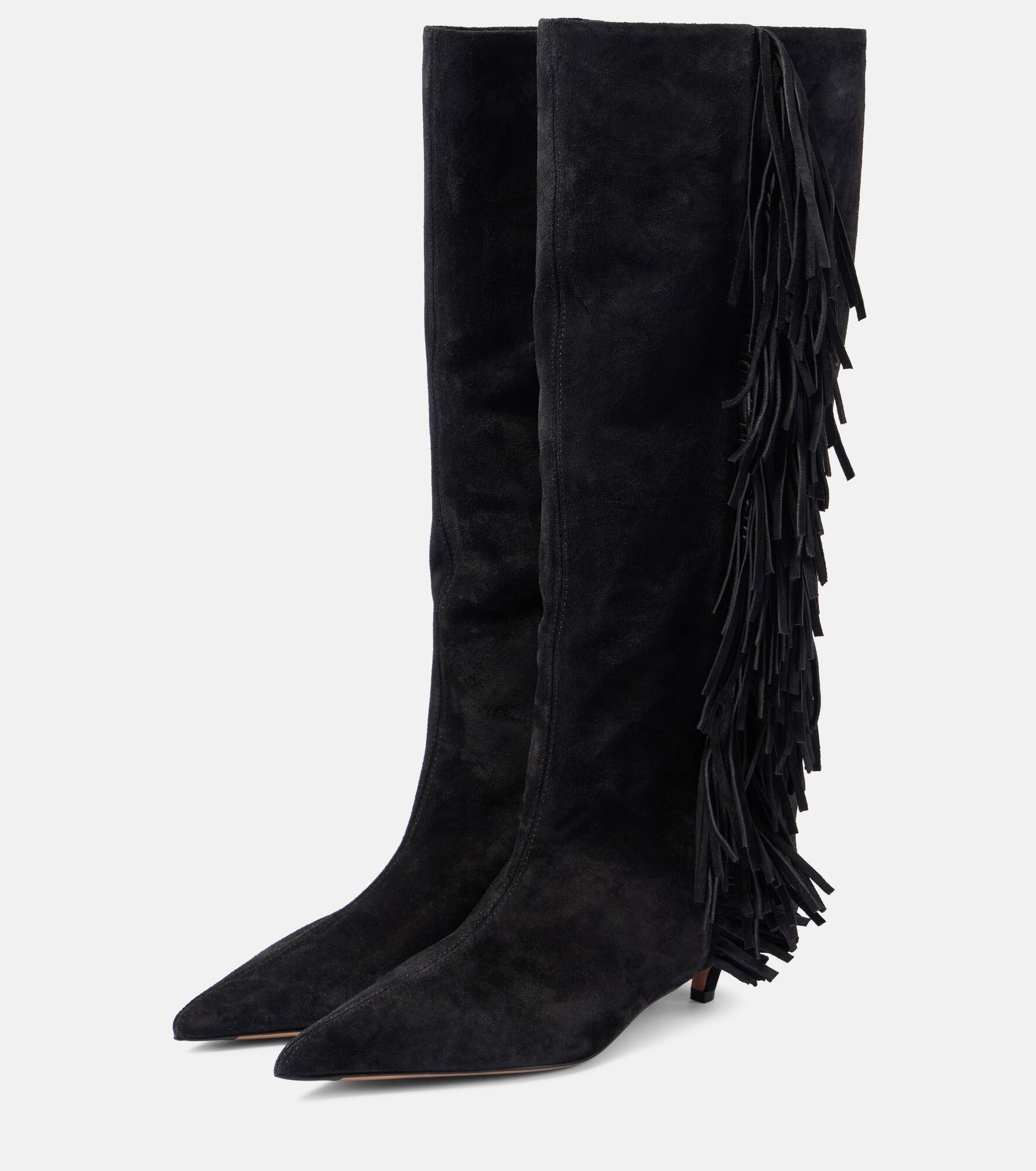 Jessie 35 suede knee-high boots - 4