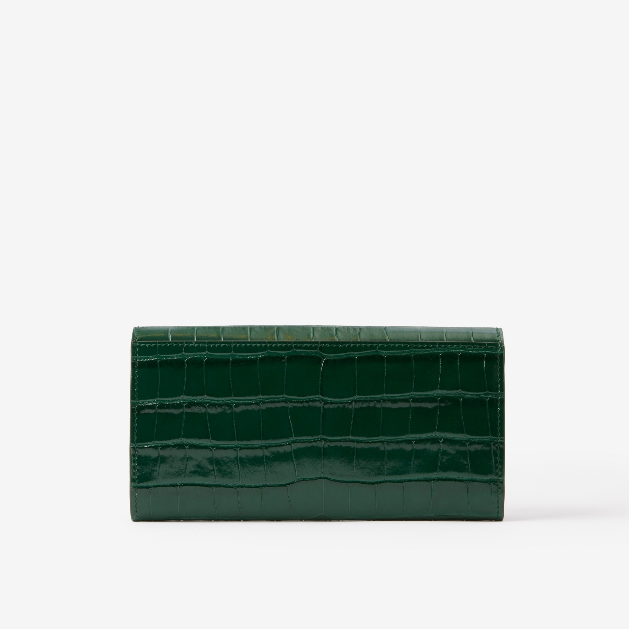 Embossed Leather TB Continental Wallet - 3