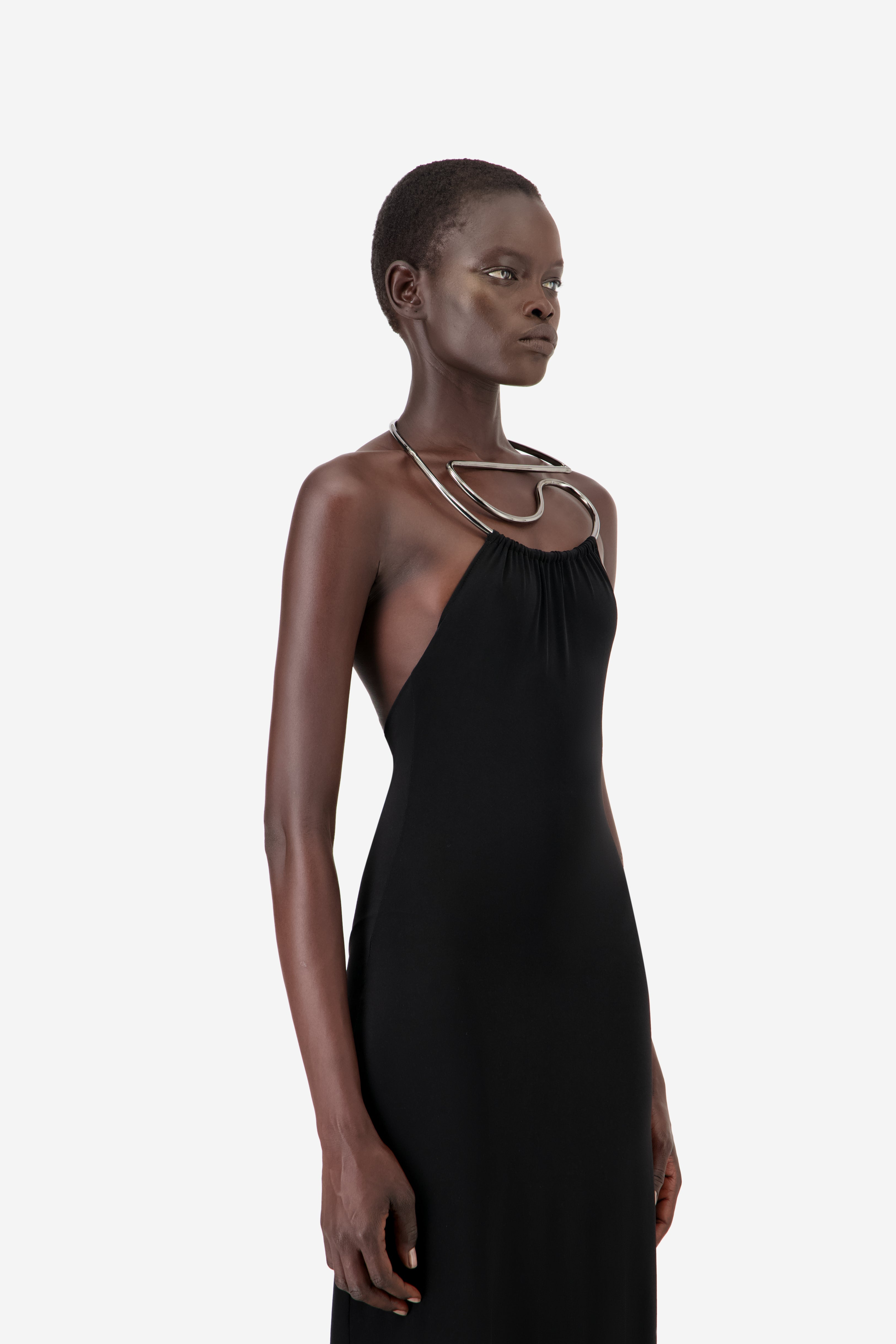 Logo Necklace Dress - 6