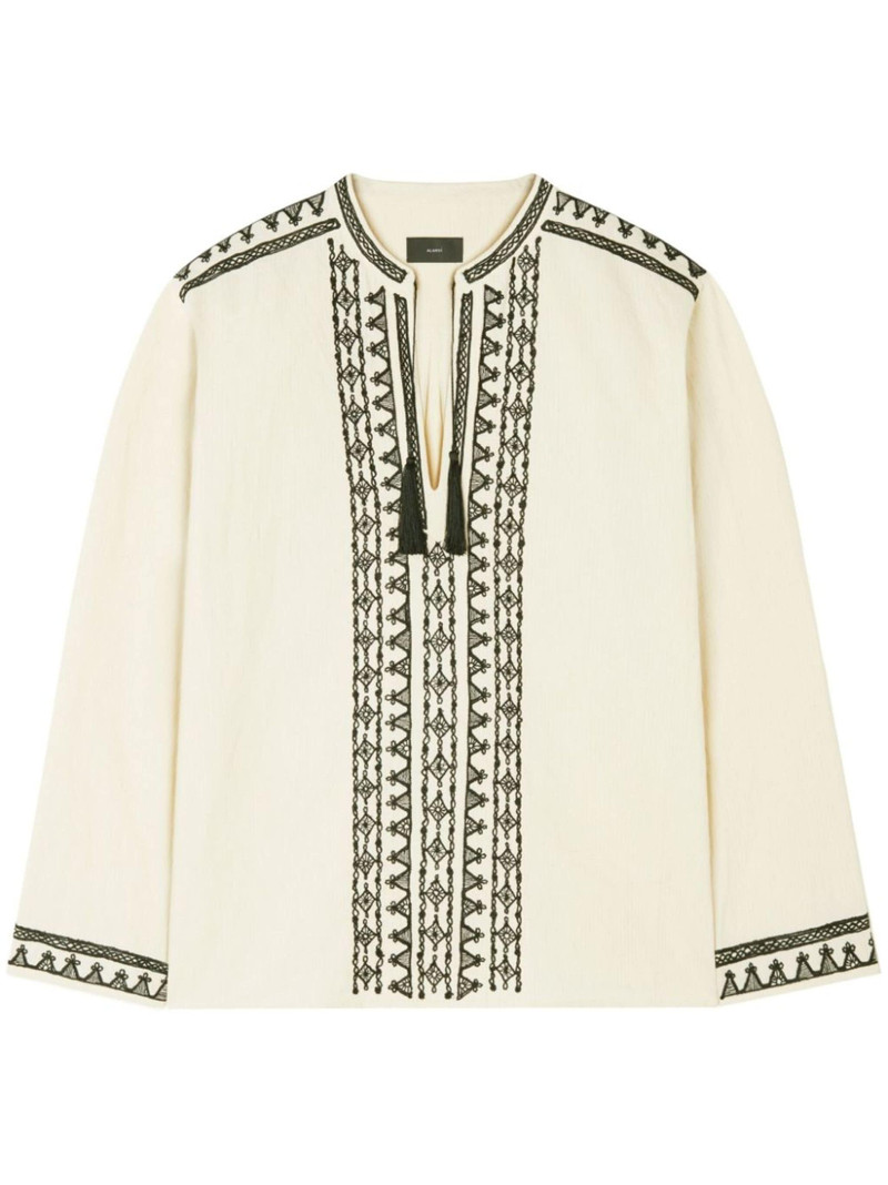 tassel-detail shirt 1