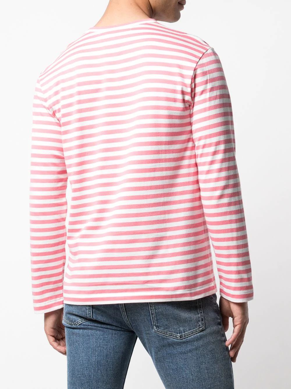 striped logo T-shirt - 4