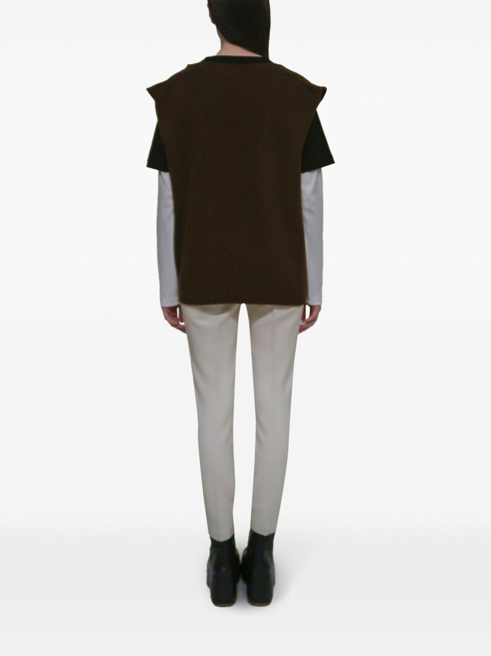 oversize sweater vest - 4