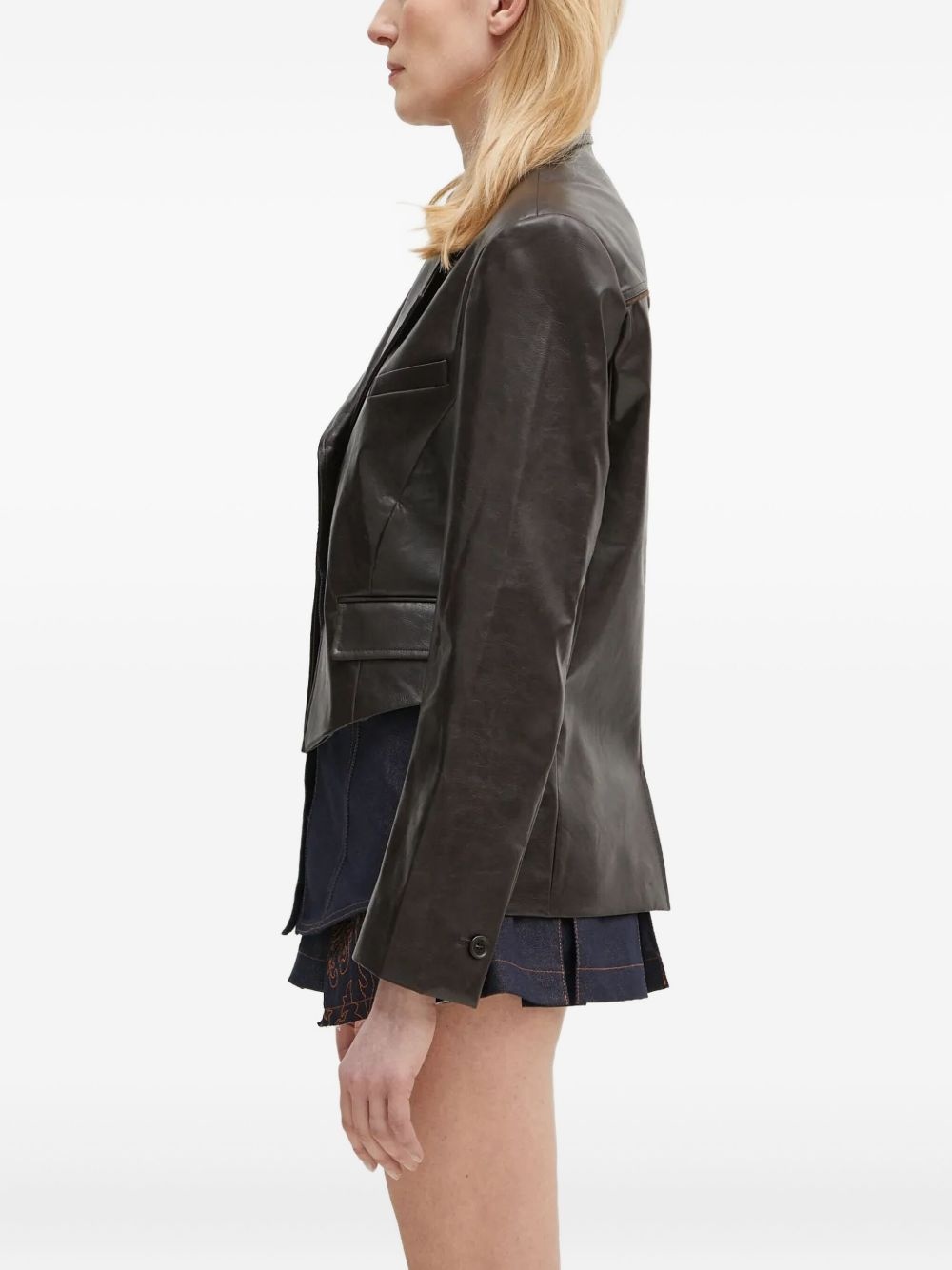 cropped jacket - 2