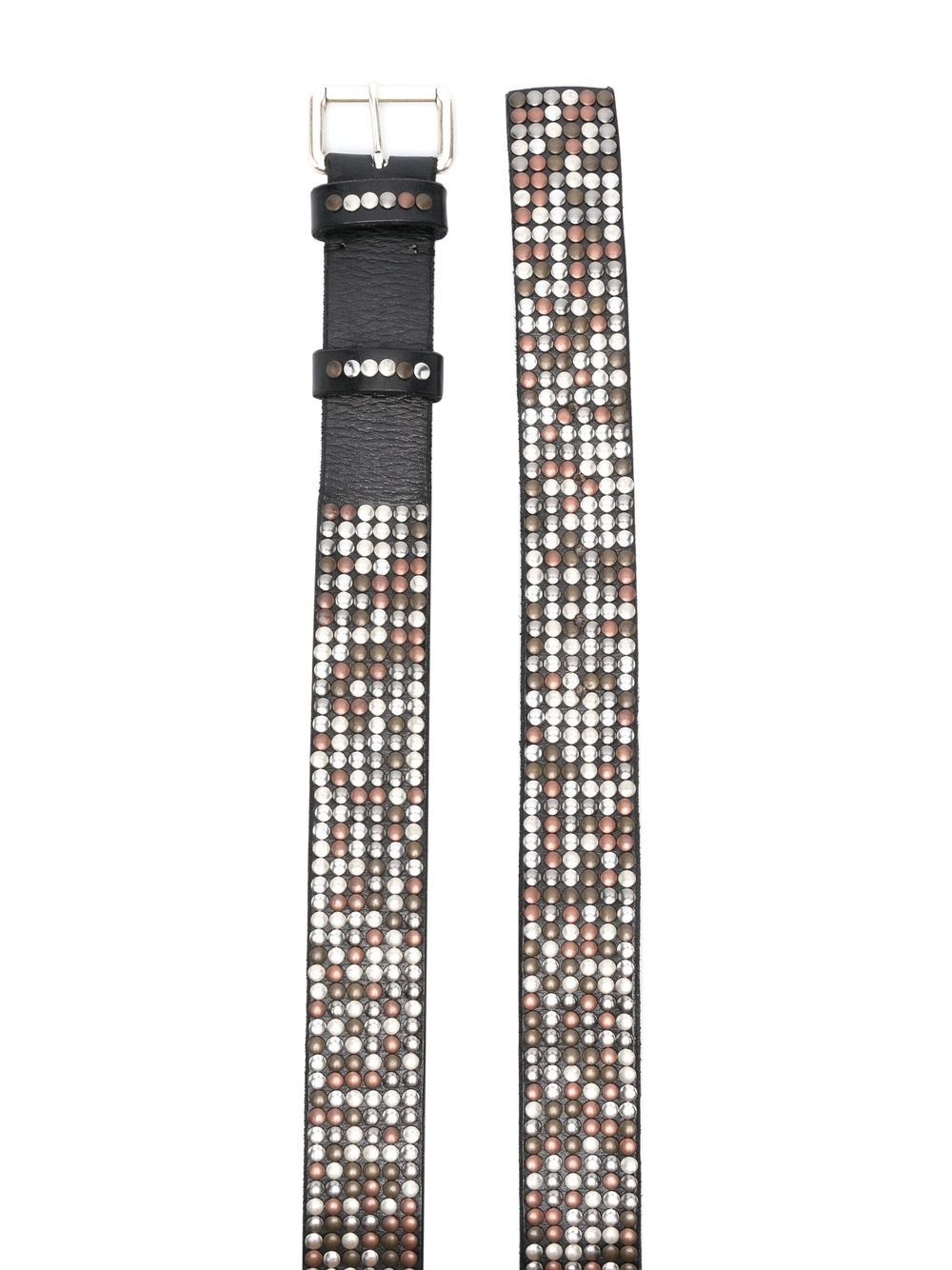 stud-embellished leather belt - 2