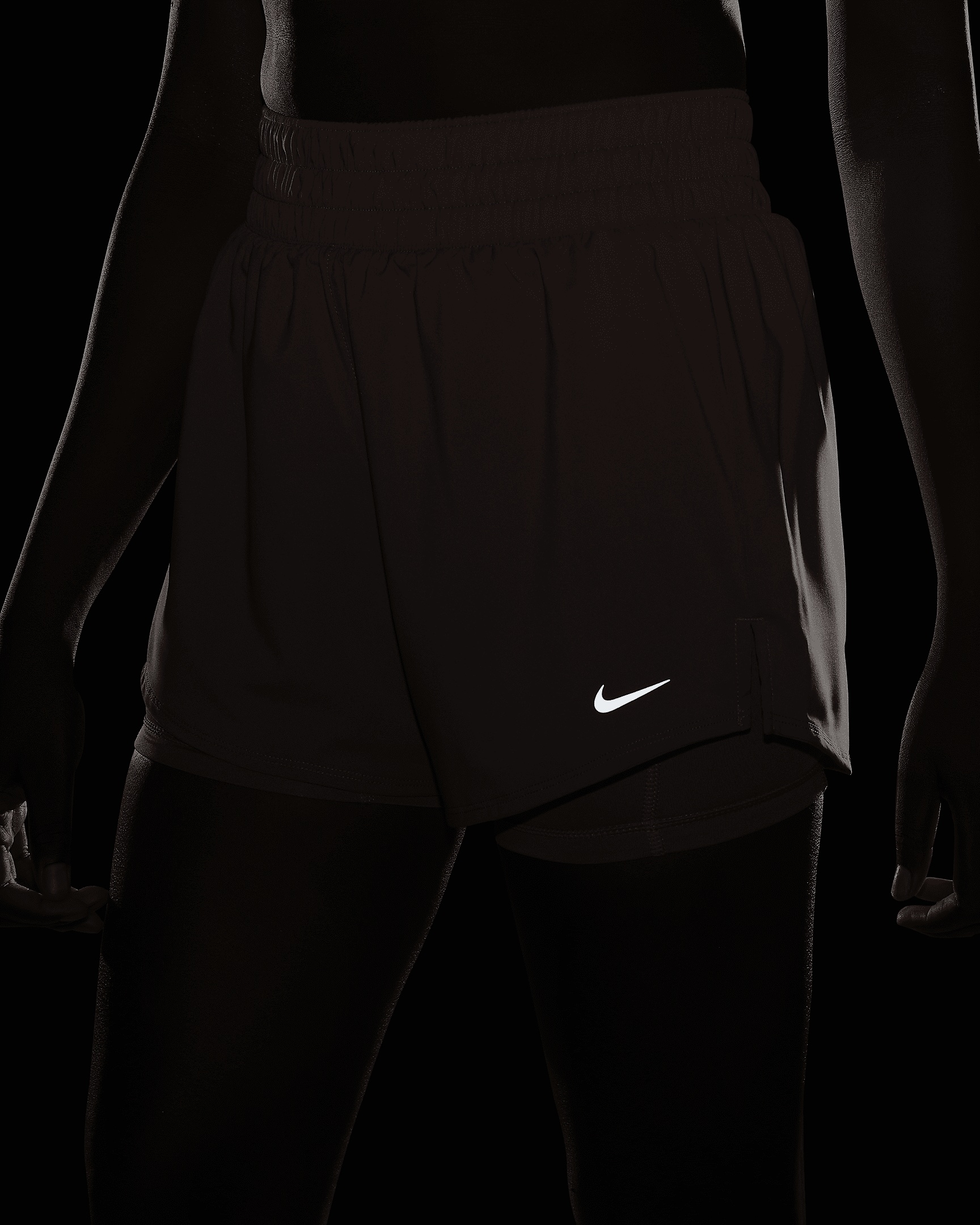 Nike One Women's Dri-FIT High-Waisted 3" 2-in-1 Shorts - 8