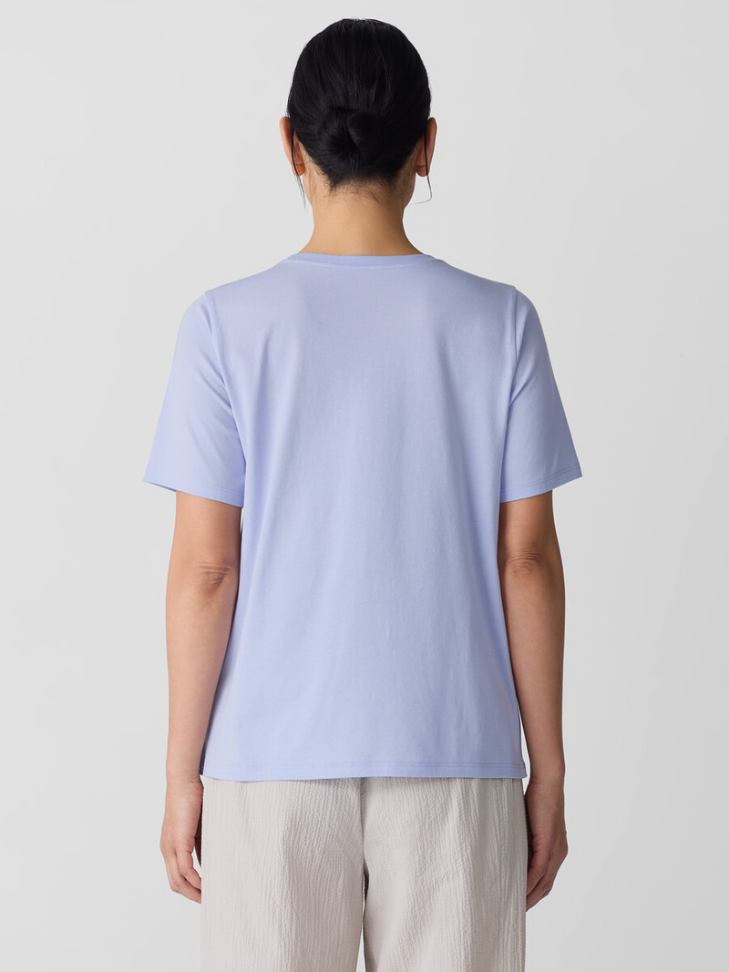 Organic Pima Cotton Jersey Round Neck Tee 4