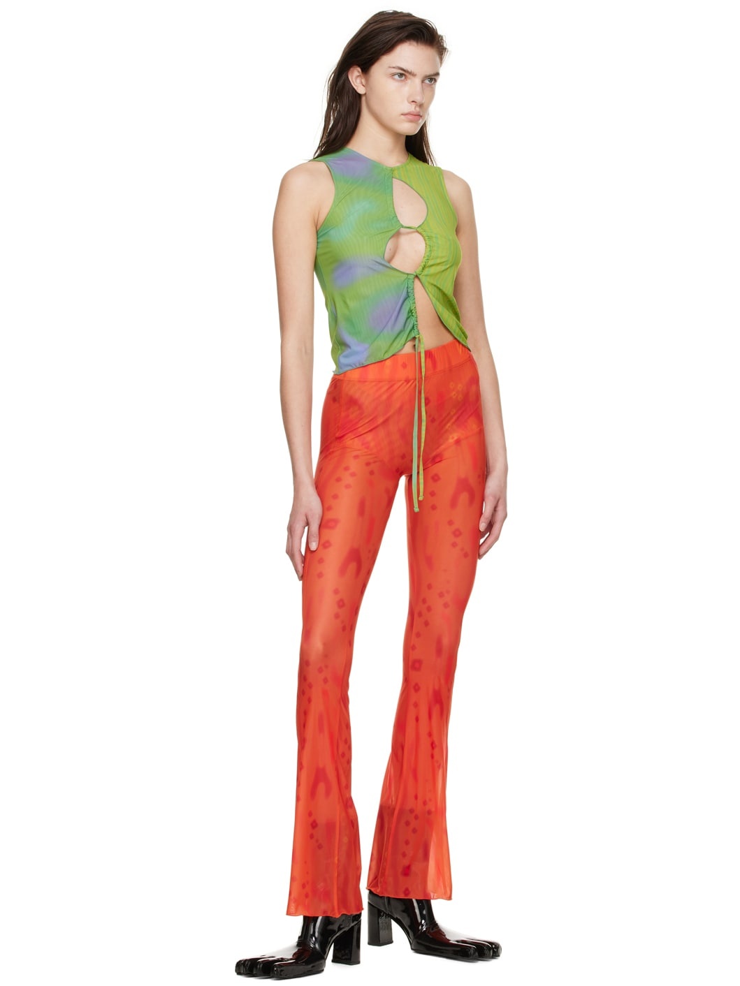 Orange Apartment Trousers - 4