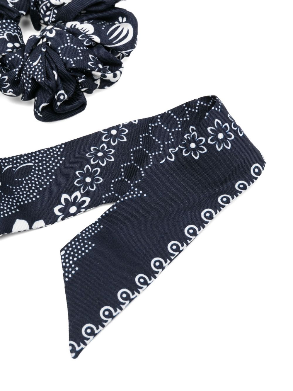 bandana-print silk scrunchie - 2