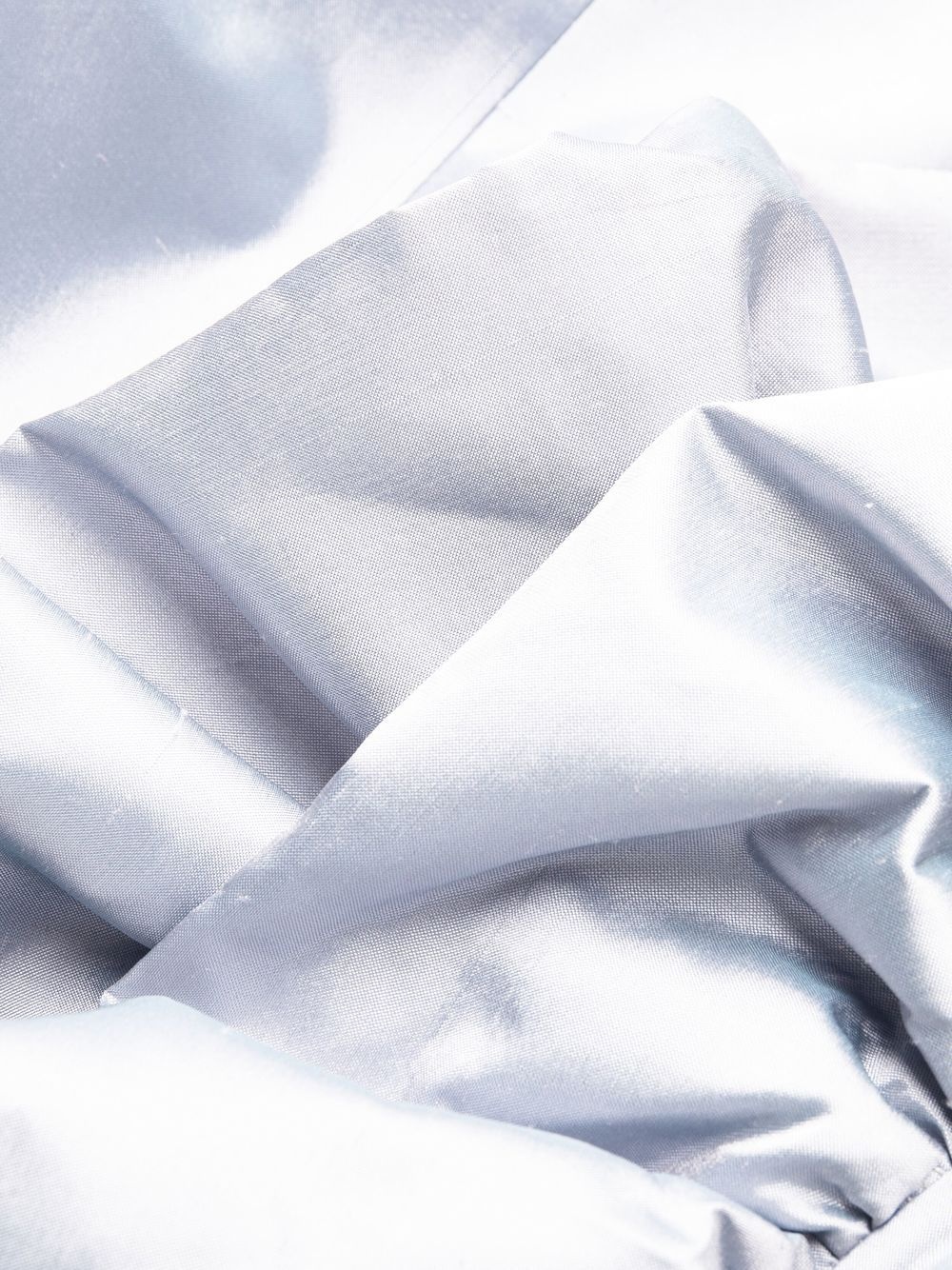 ruffle-detail silk mini dress - 7