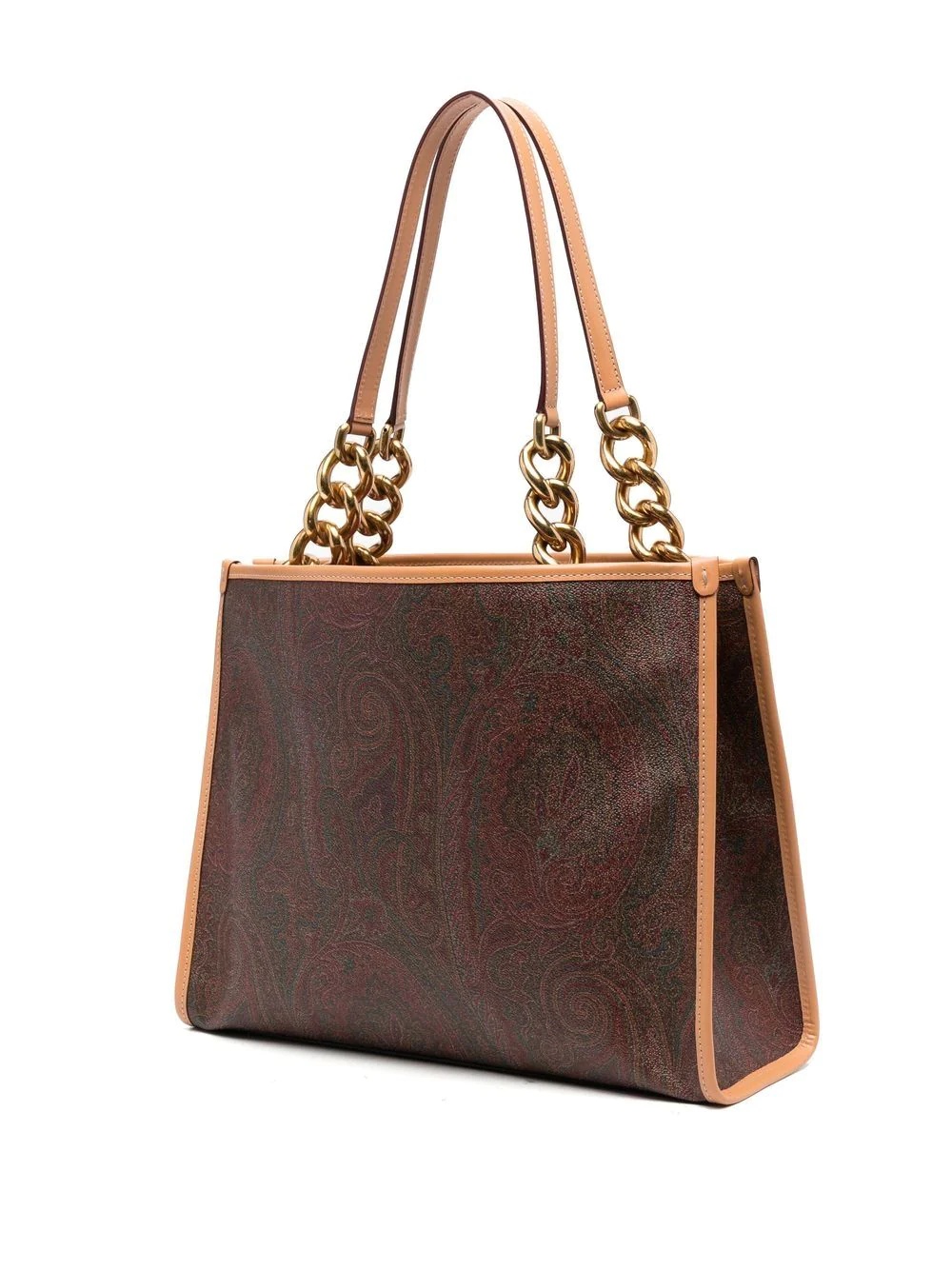 Paisley chain-detail shopper tote - 3