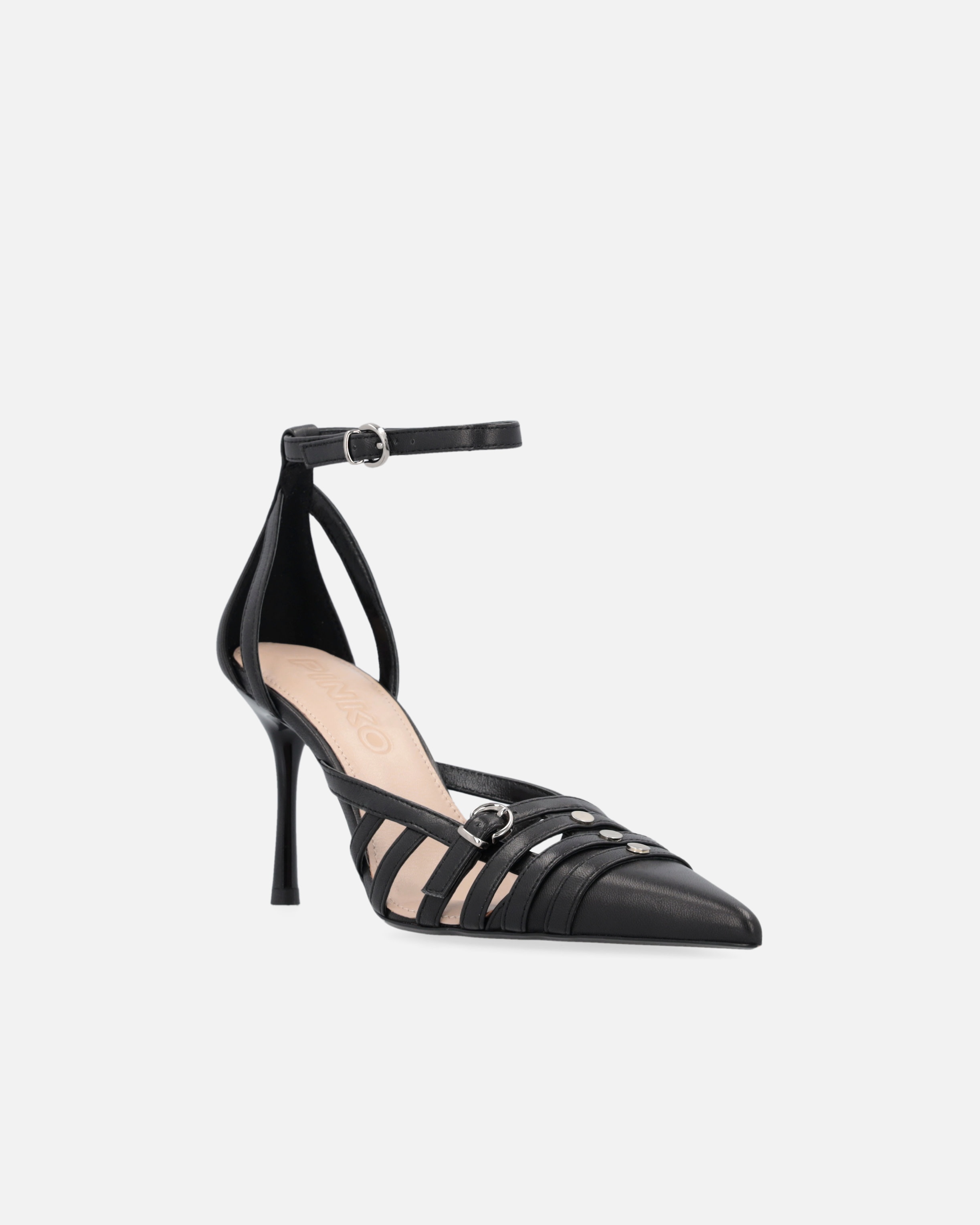 POINTED-TOE PUMPS WITH HEEL AND STRAP - 2