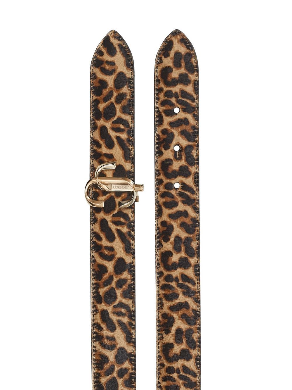 Felisa leopard print buckle belt - 2