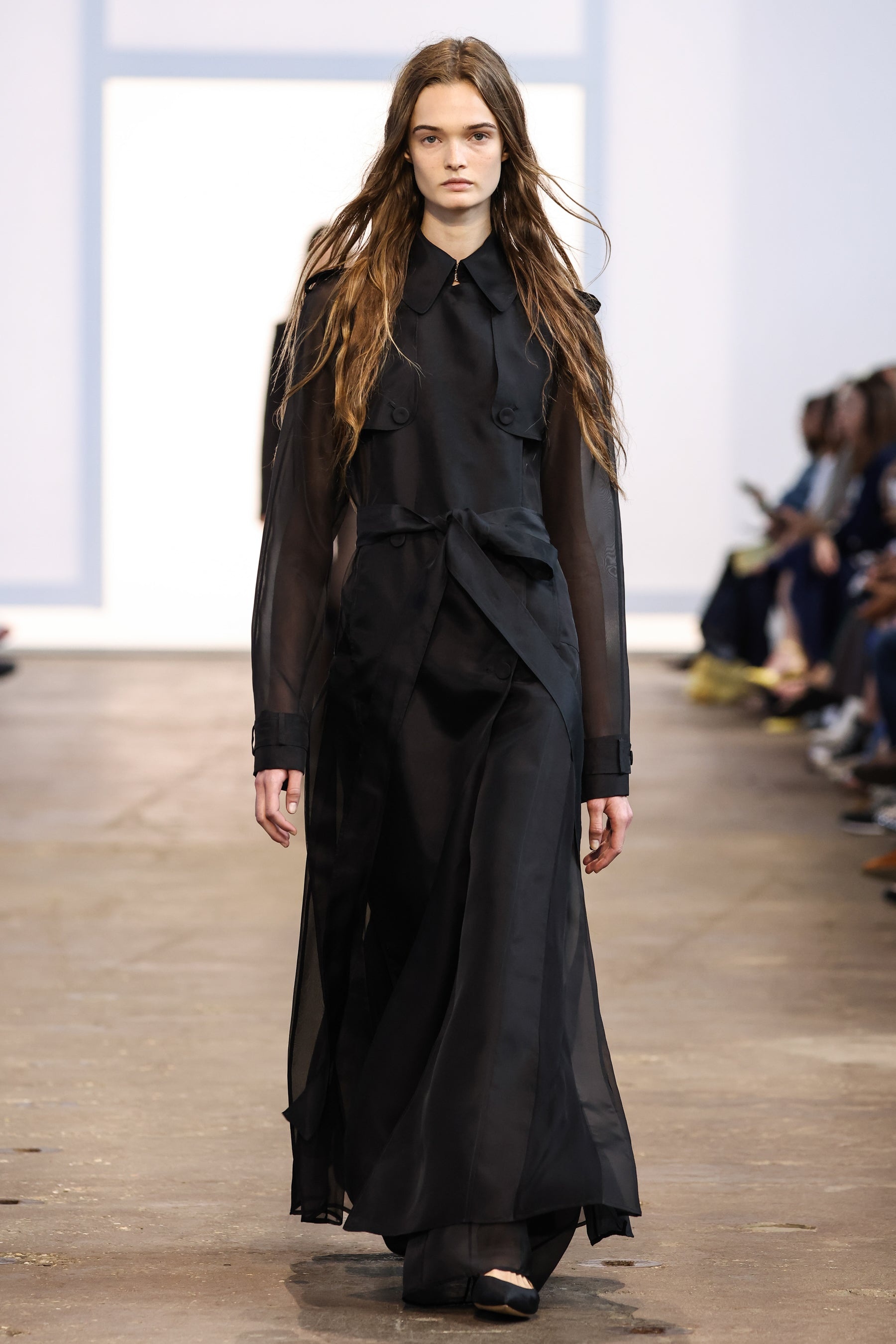 Eithne Trench Coat in Silk Organza - 2