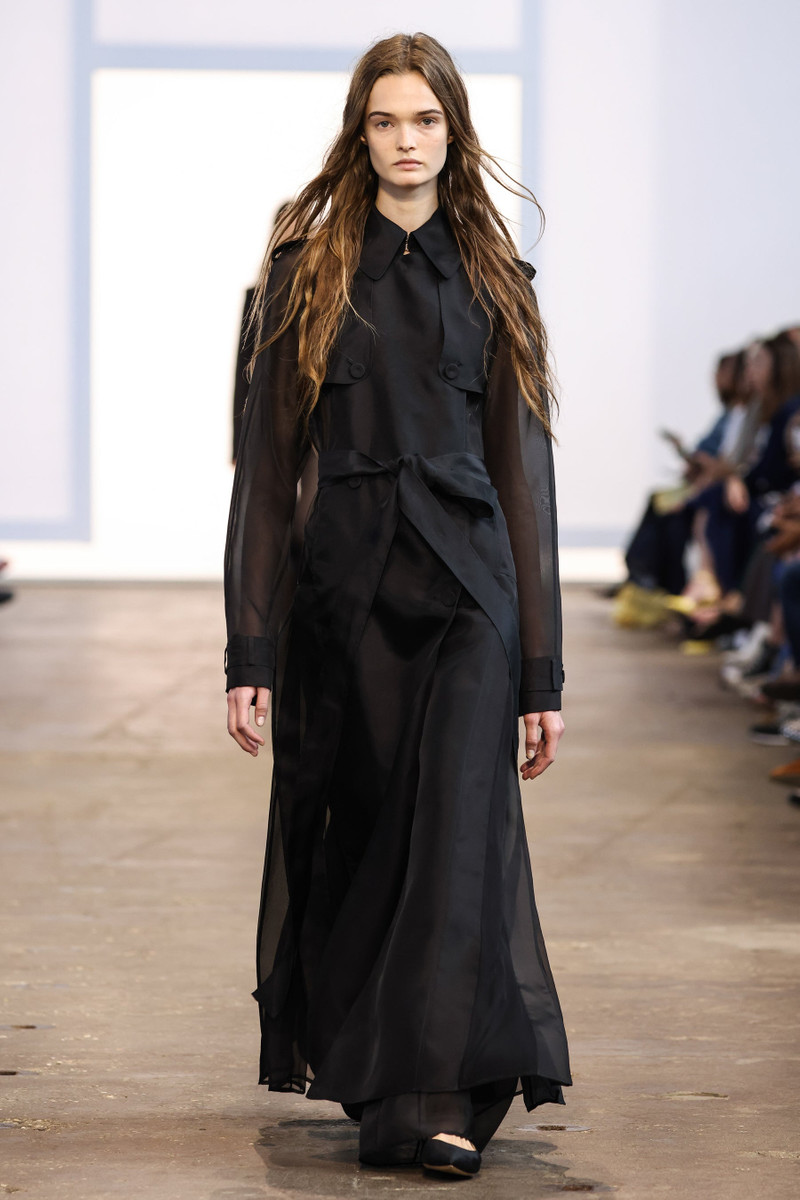 GABRIELA HEARST Eithne Trench Coat in Silk Organza outlook