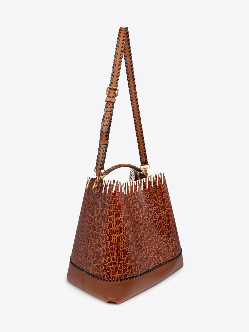 LEATHER BUCKET BAG 3