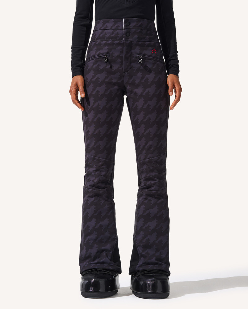 PERFECT MOMENT Houndstooth High-Waist Aurora Flare Ski Pant outlook