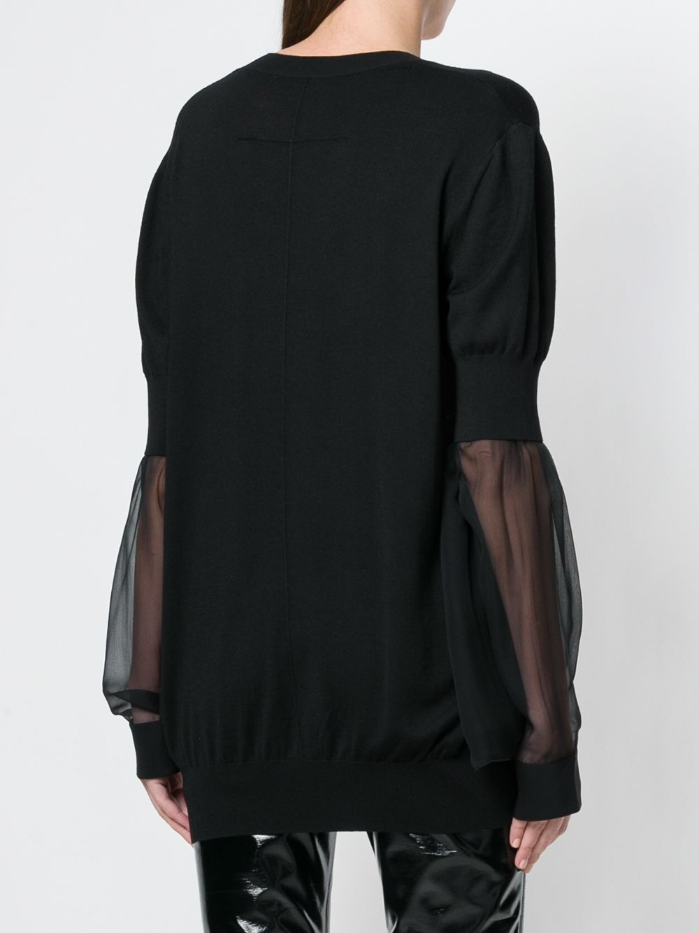 deep v-neck top - 4