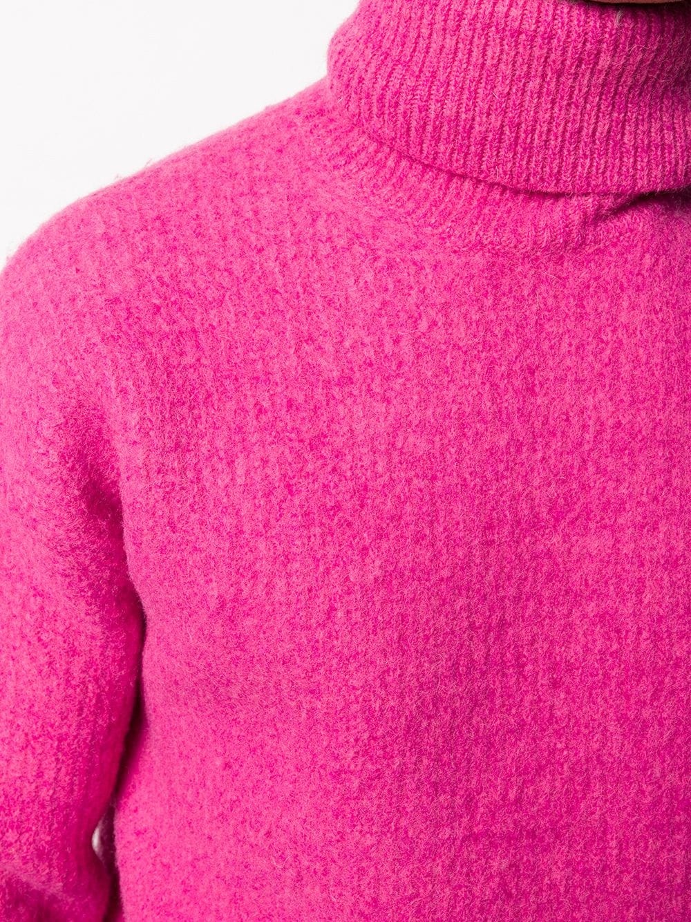 ribbed roll-neck jumper - 5