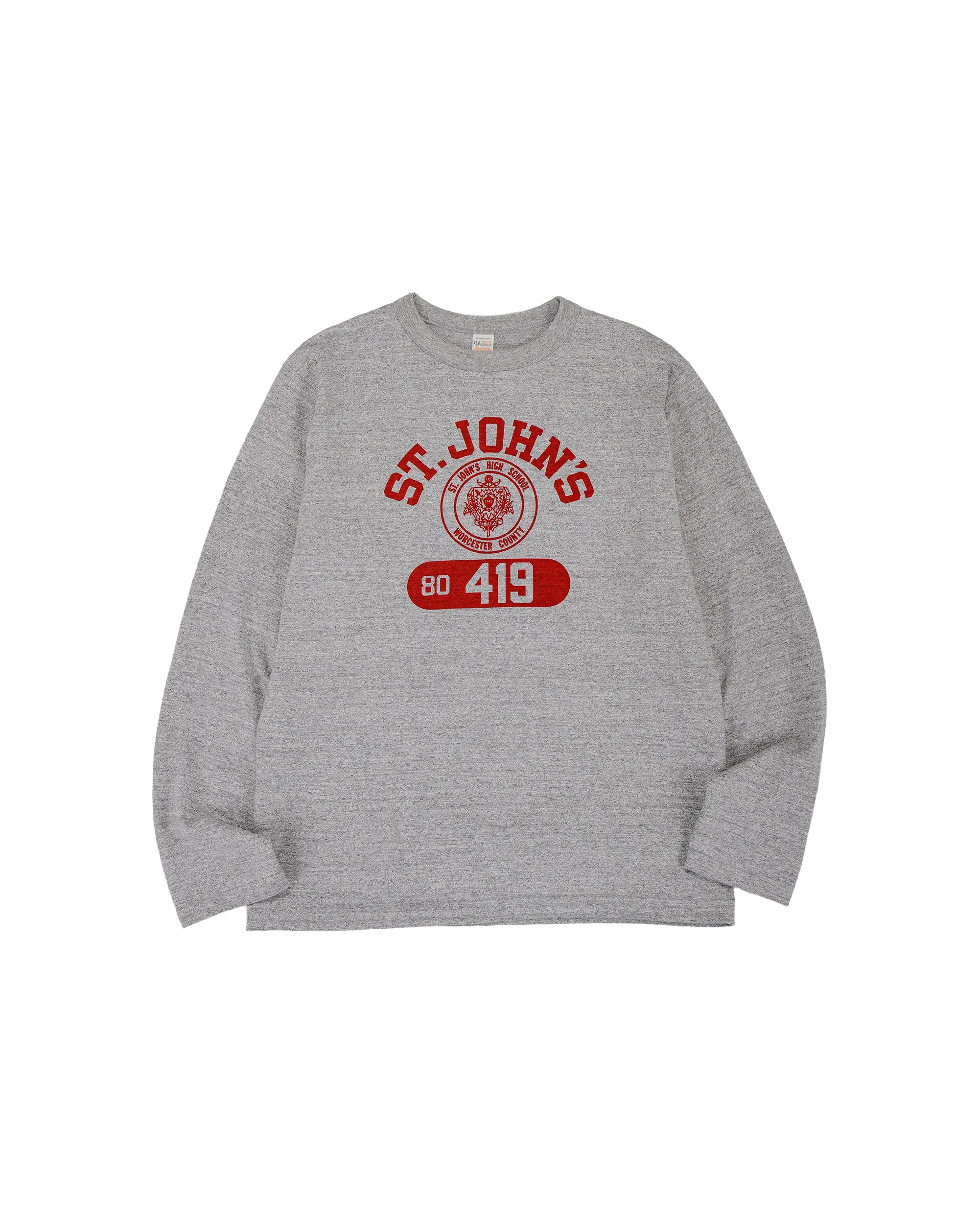 Lot. 5906 Long Sleeve Crew Neck T-Shirt St. Johns Heather Gray - 1