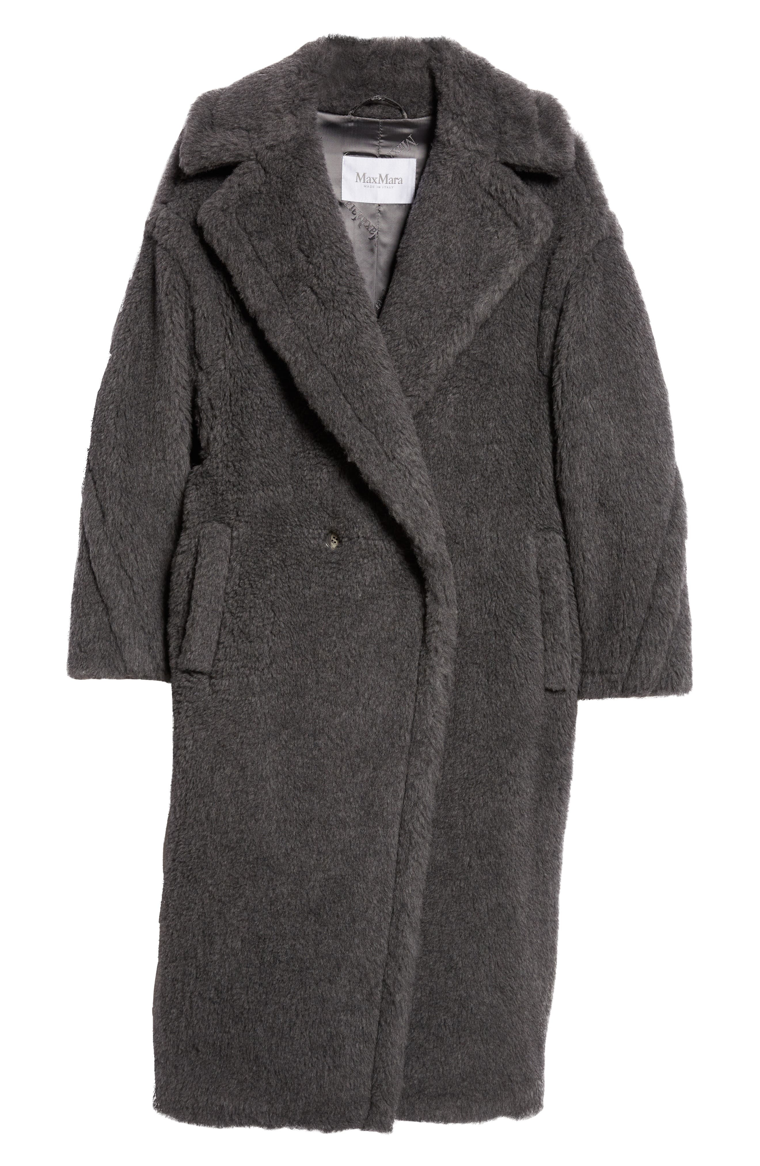 Max Mara Teddy Bear Icon Coat in Medium Grey at Nordstrom - 7