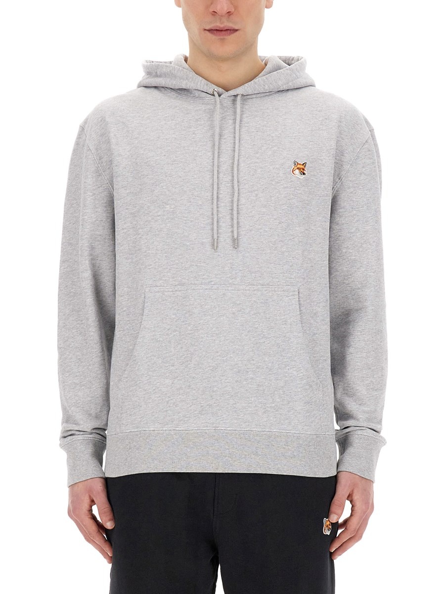 COTTON SWEATSHIRT WITH FOX PATCH - 1
