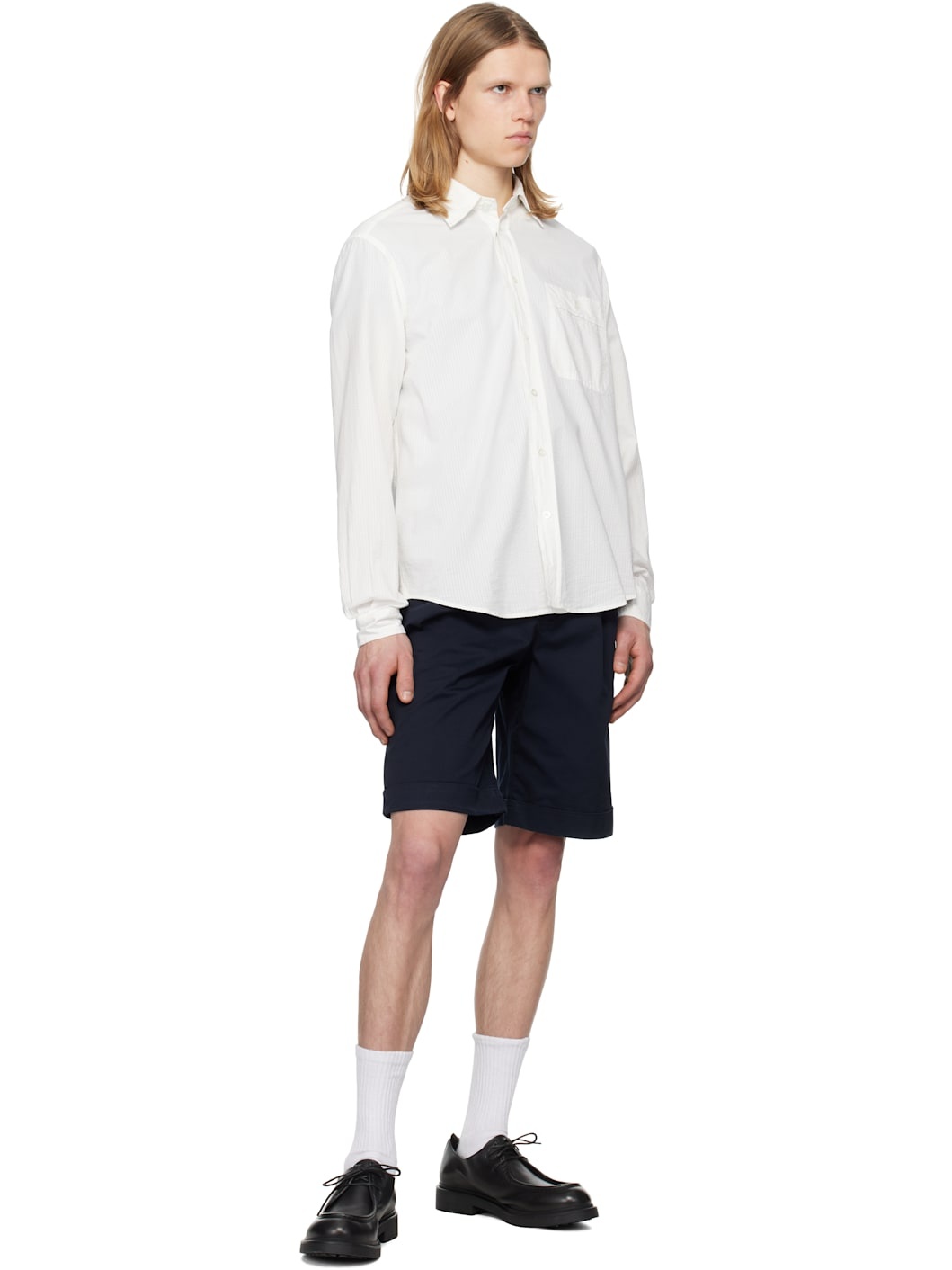 Navy Scandola Palio Shorts - 4