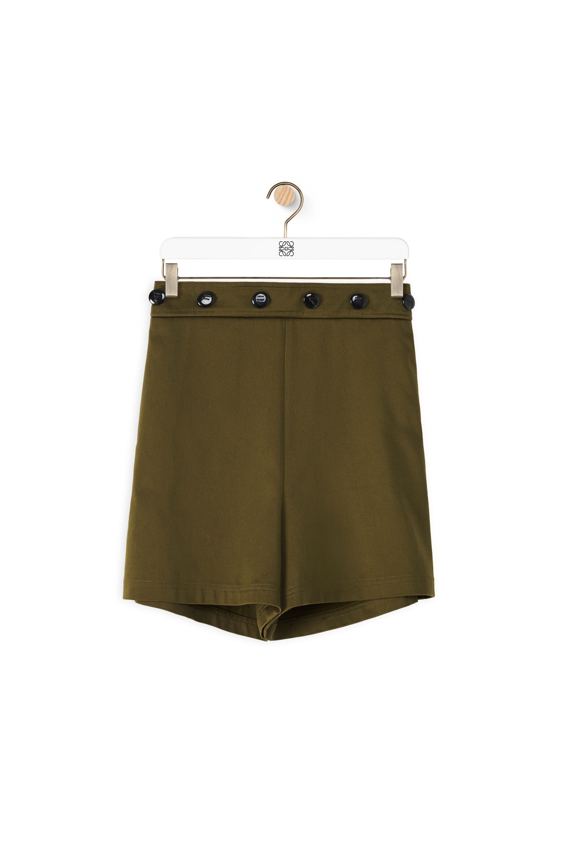 Button shorts in cotton - 1