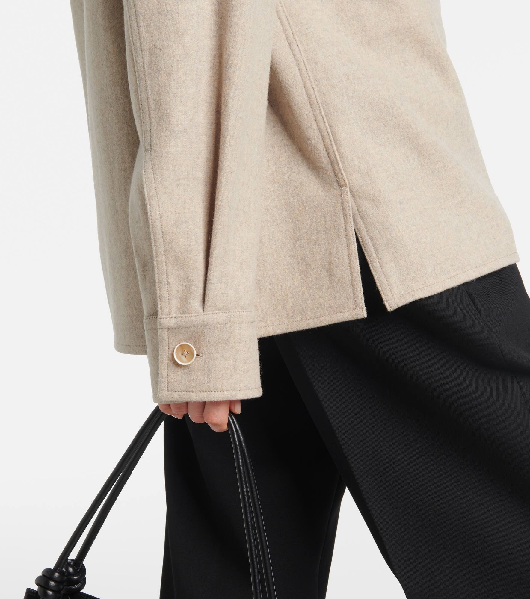 Virgin wool overshirt - 5
