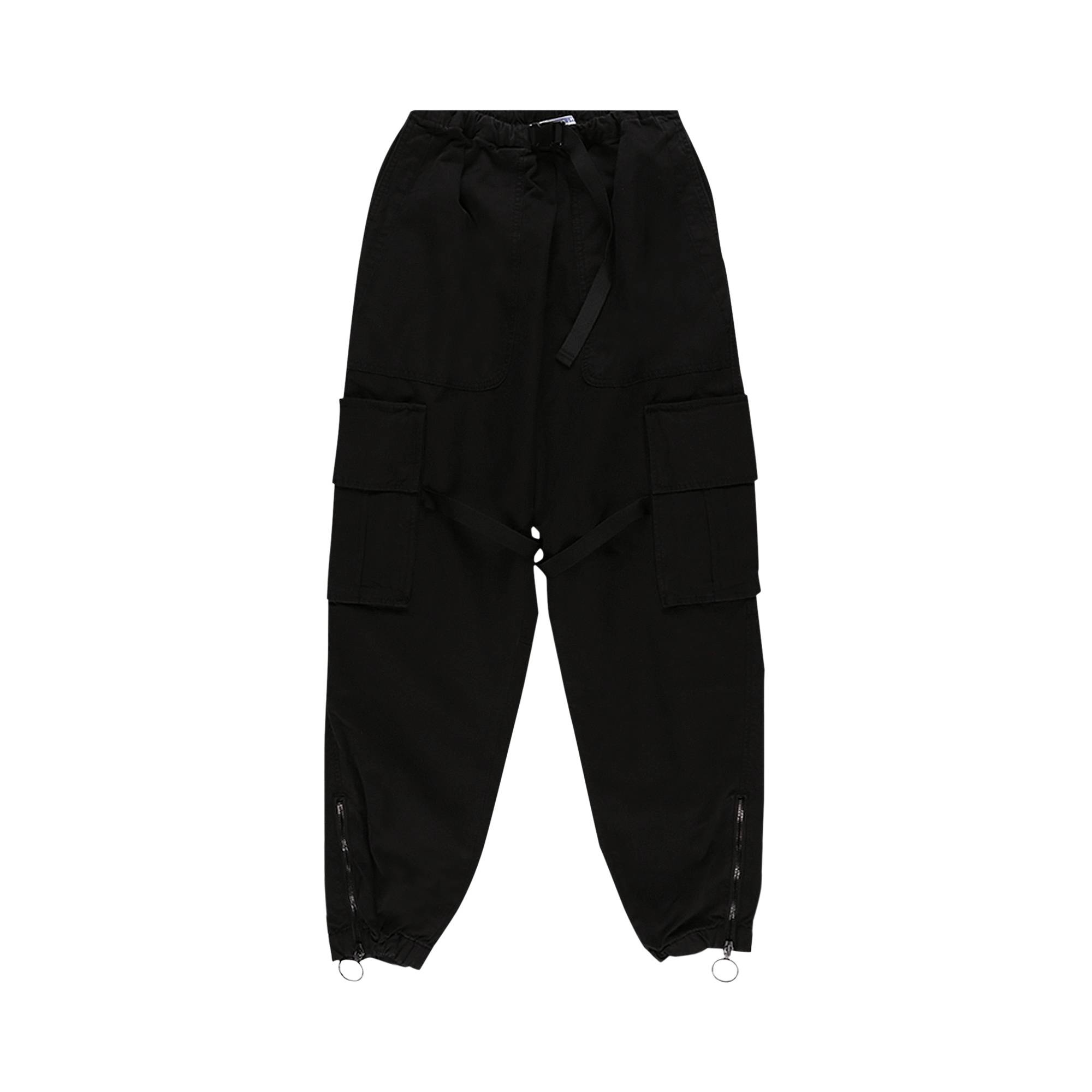 Off white black fashion parachute cargo pants