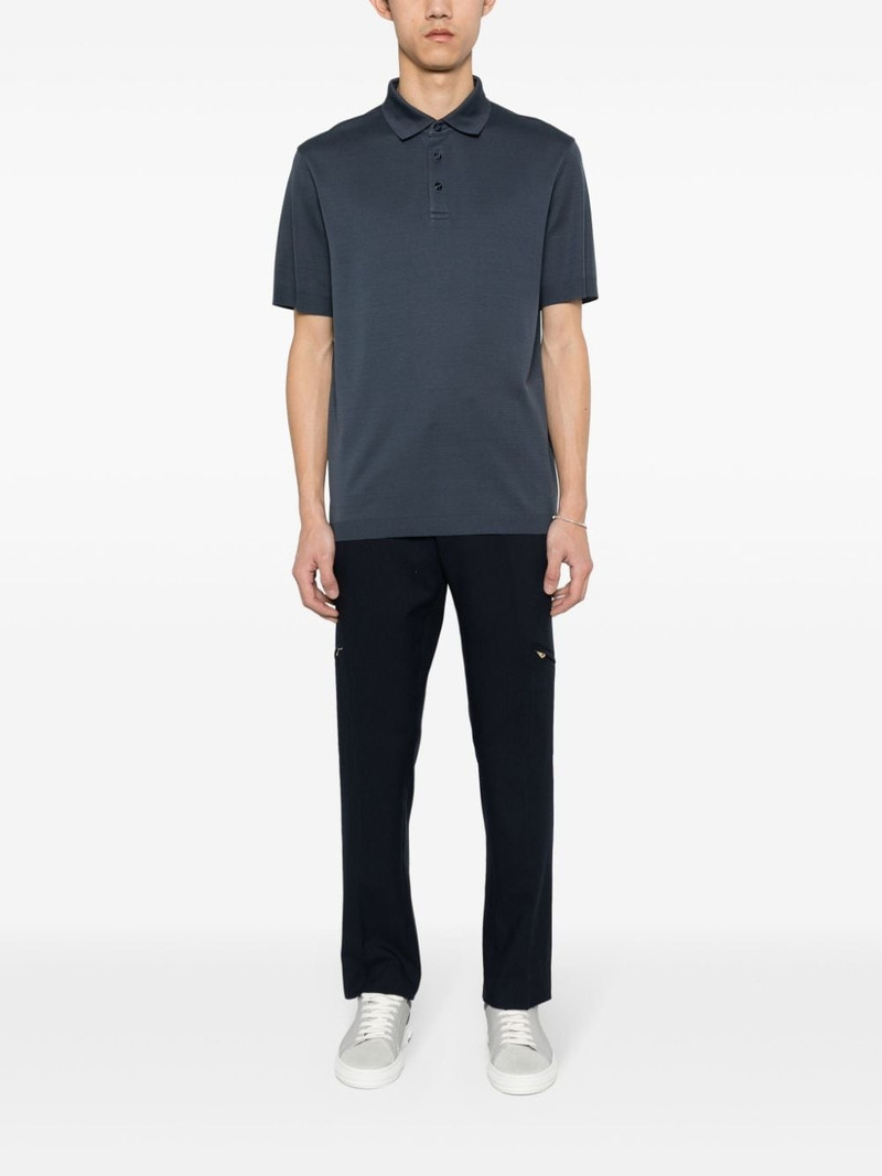 Herno knitted cotton polo shirt outlook