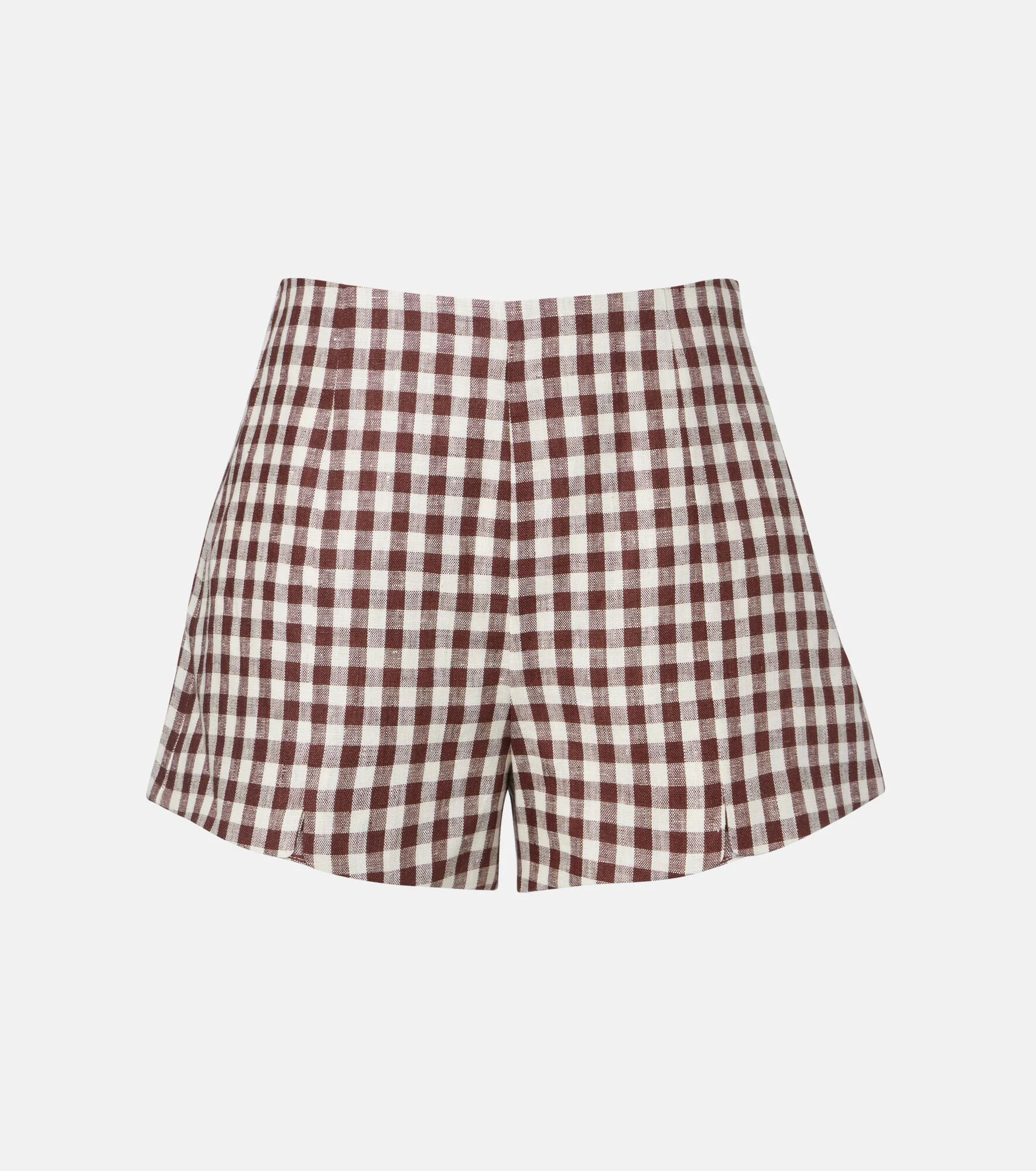 Sadie gingham linen shorts - 1