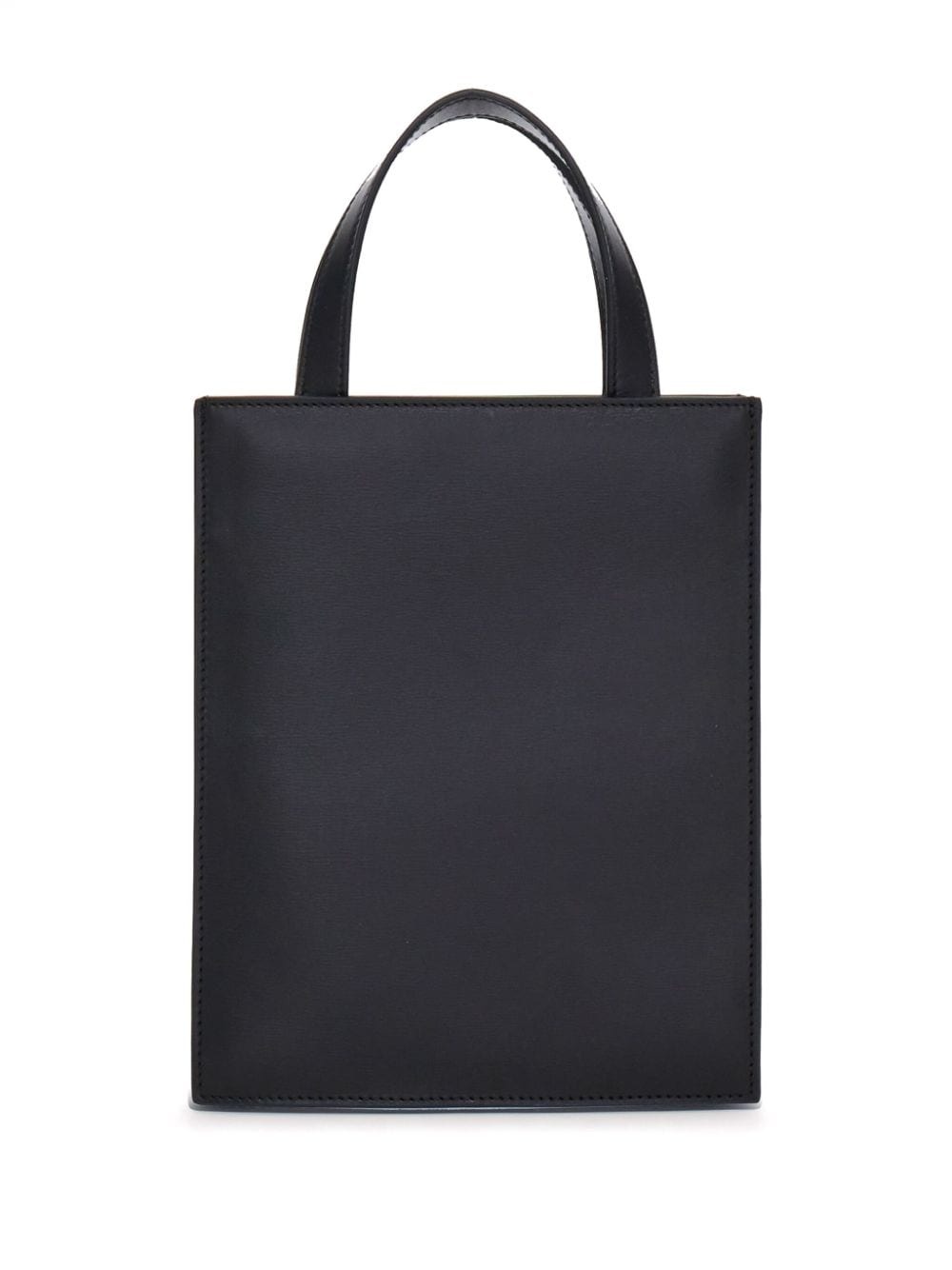 Gancini-plaque leather minibag - 4