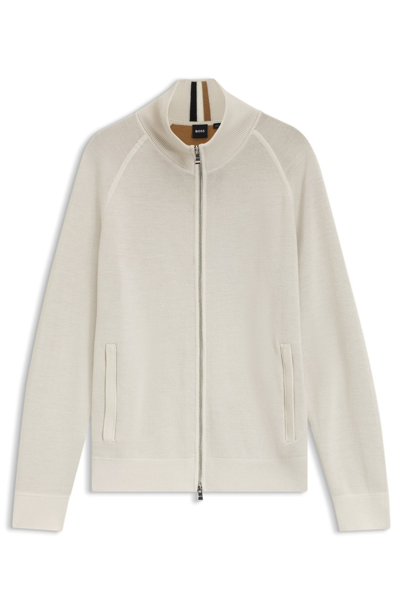 VIRGIN-WOOL CARDIGAN WITH ZIP FRONT 1