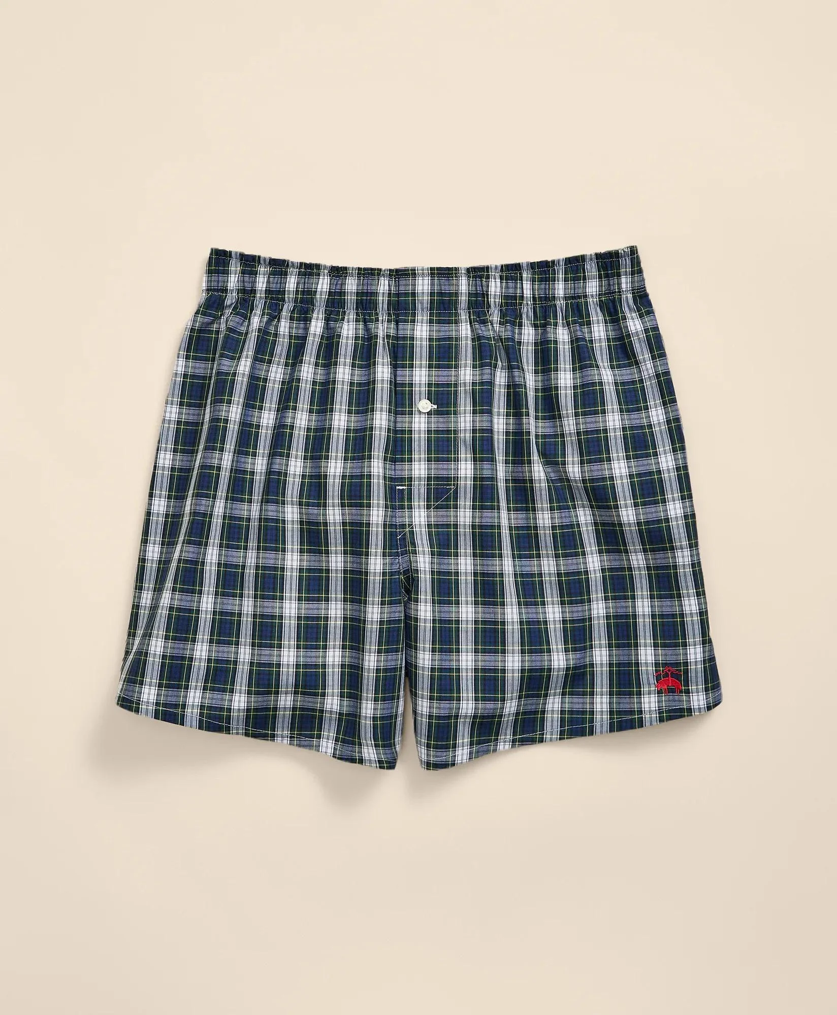 Slim Fit Cotton Broadcloth Tartan Boxers - 1